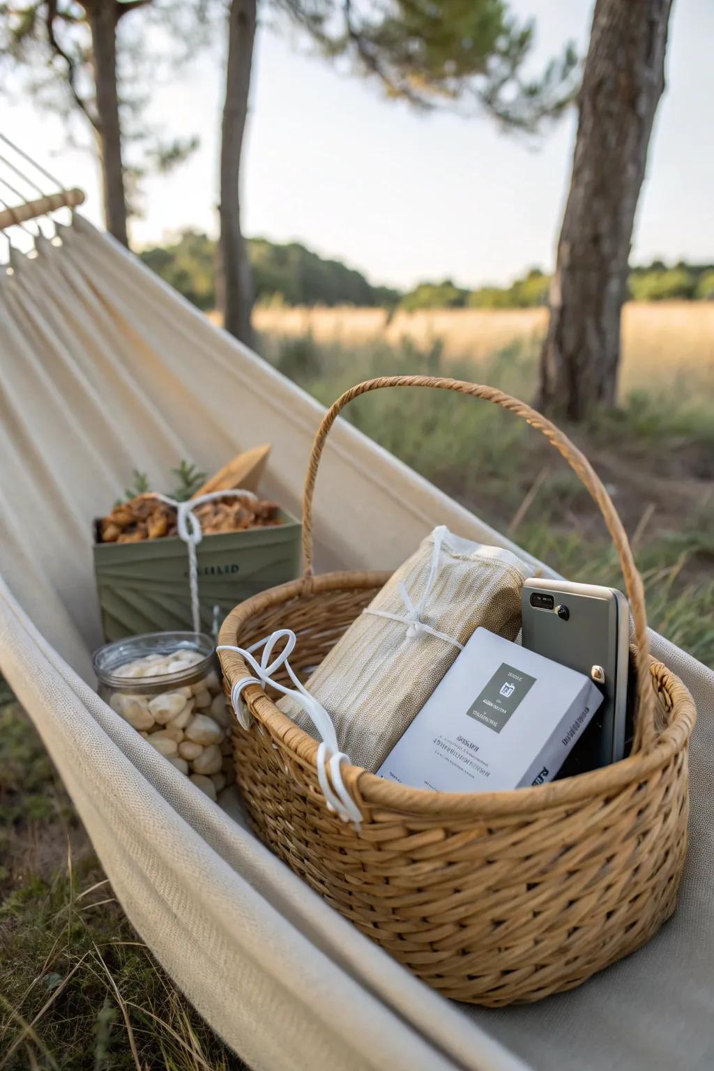 Unleash the wanderer within with this thoughtfully curated outdoor adventure basket. 🌿✨