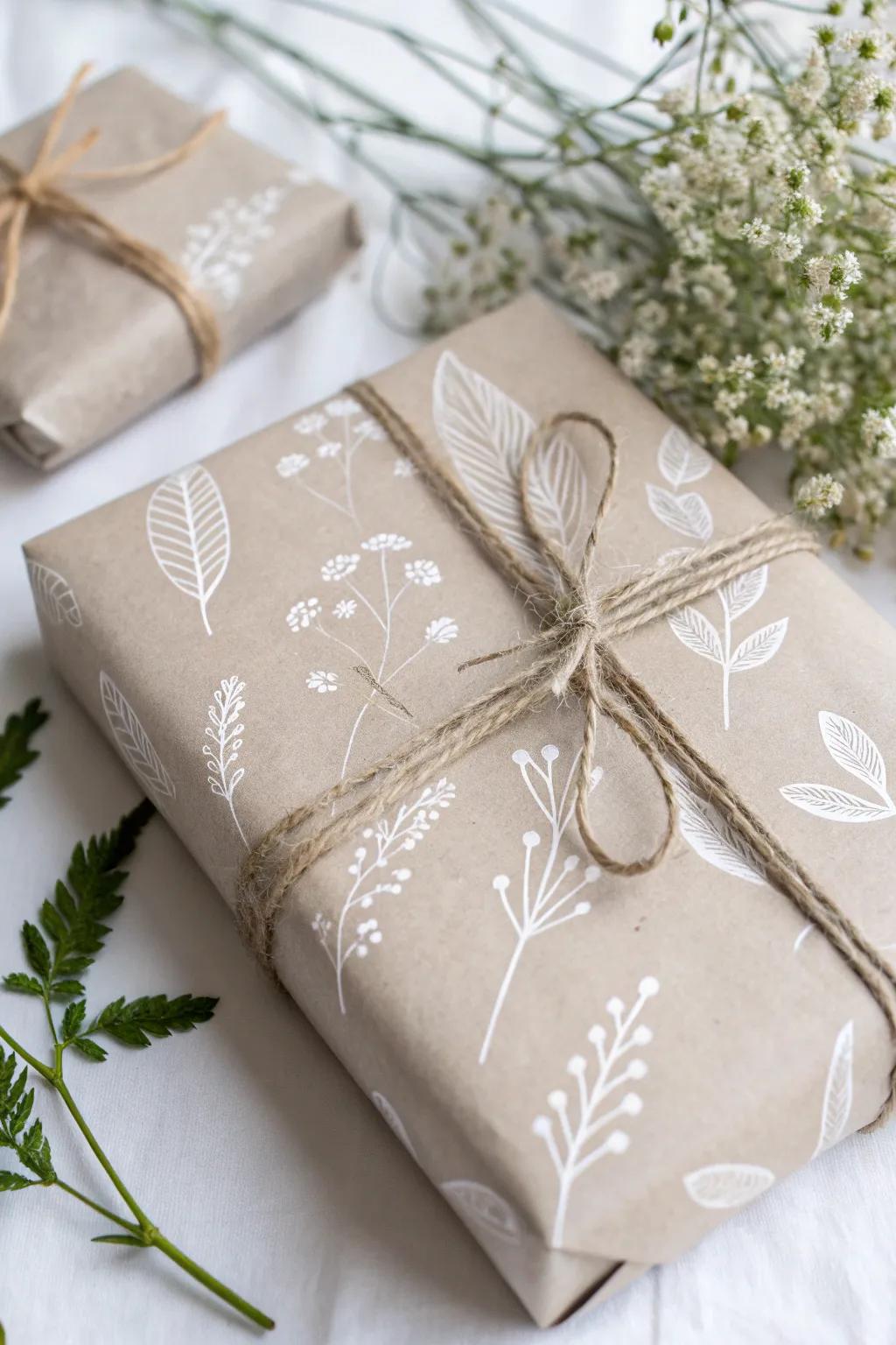 Transform your gifts into works of art with hand-drawn tissue paper designs. #GiftWrapping #ArtisticExpression