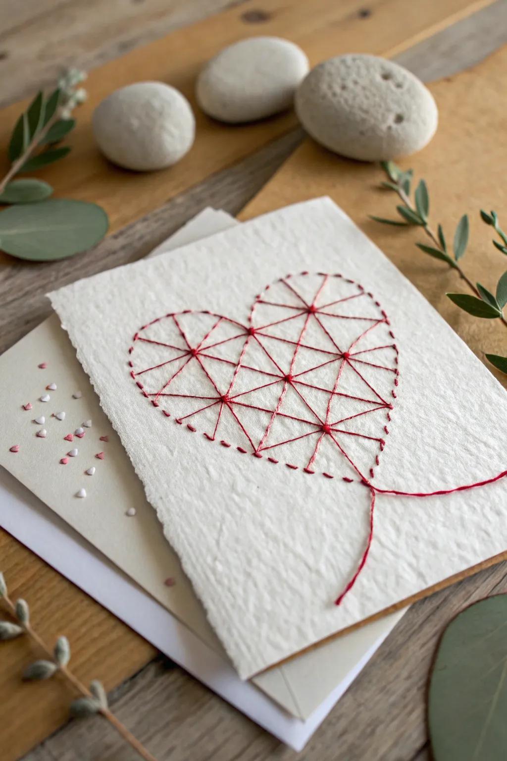 Stitch your love into every detail with a handcrafted touch. ❤️ #ValentinesCraft #MinimalistLove