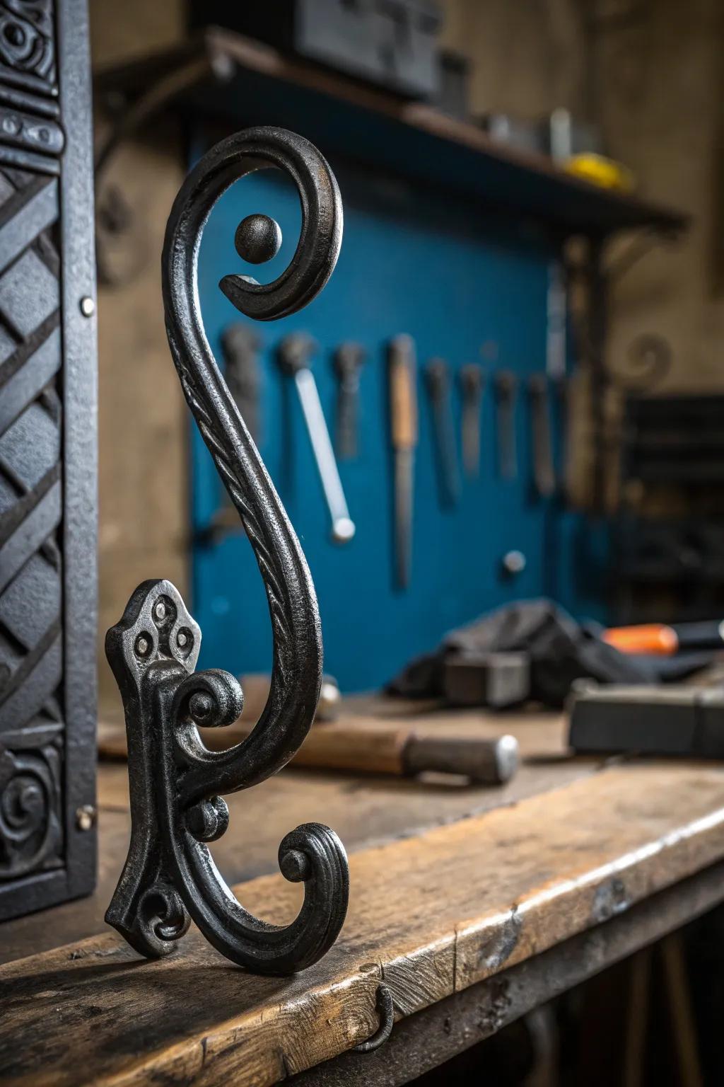 Elevate your organization with handcrafted elegance: Discover the art of metal wall hooks.