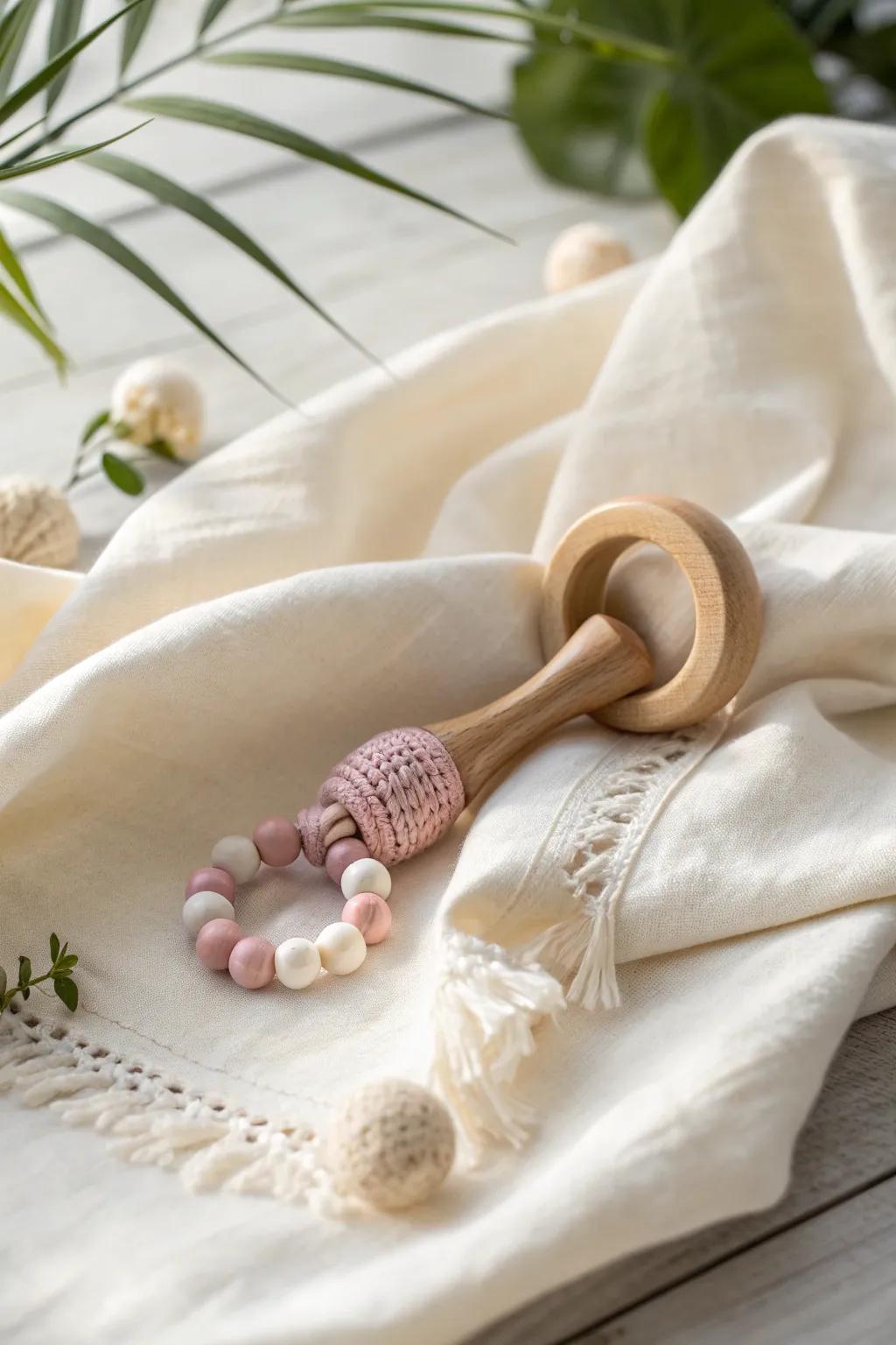 Charming handmade toy: a perfect blend of love and craftsmanship for your little one.