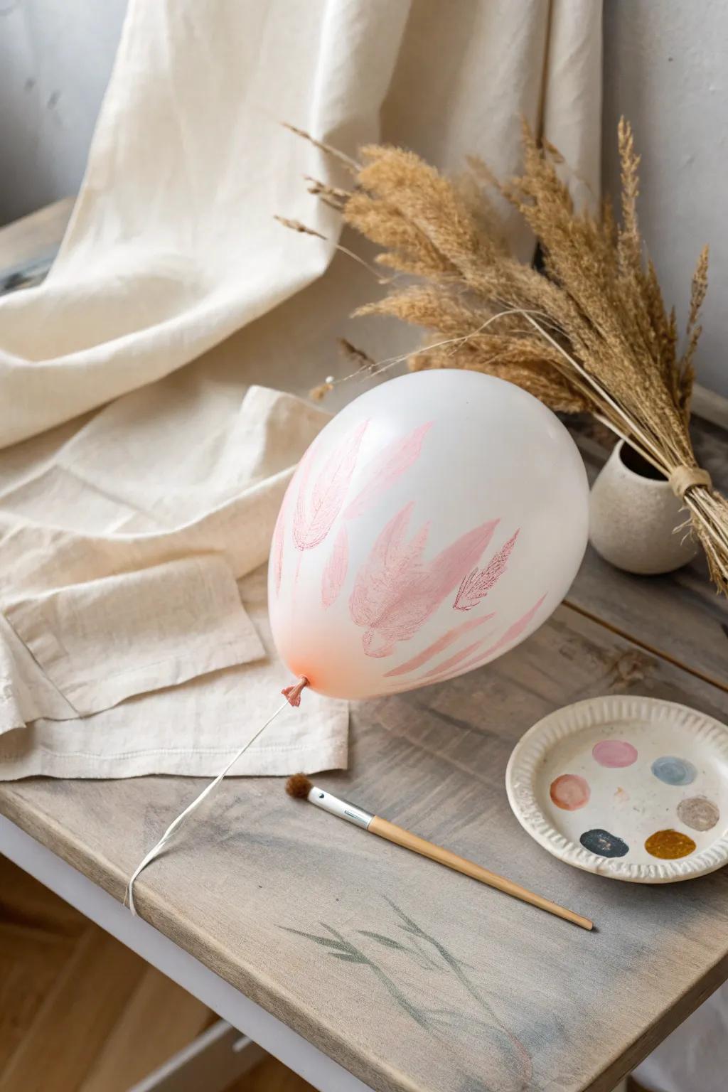 Transform your creative space with the art of balloon stamping—where simplicity meets artistry.