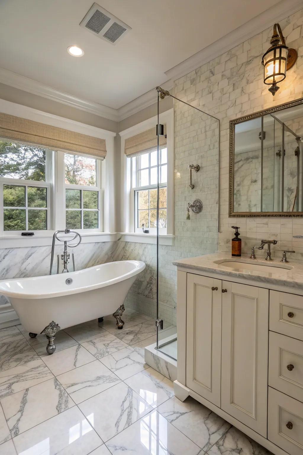 Diverse styles bring a unique character to your bathroom design.