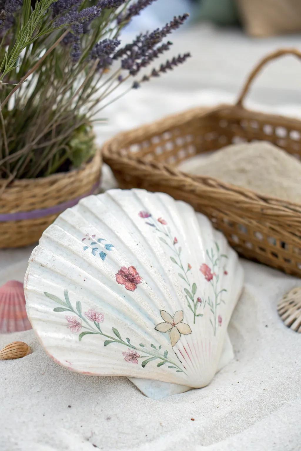 Transform ordinary seashells into exquisite floral artworks that capture the essence of coastal beauty and craftsmanship.