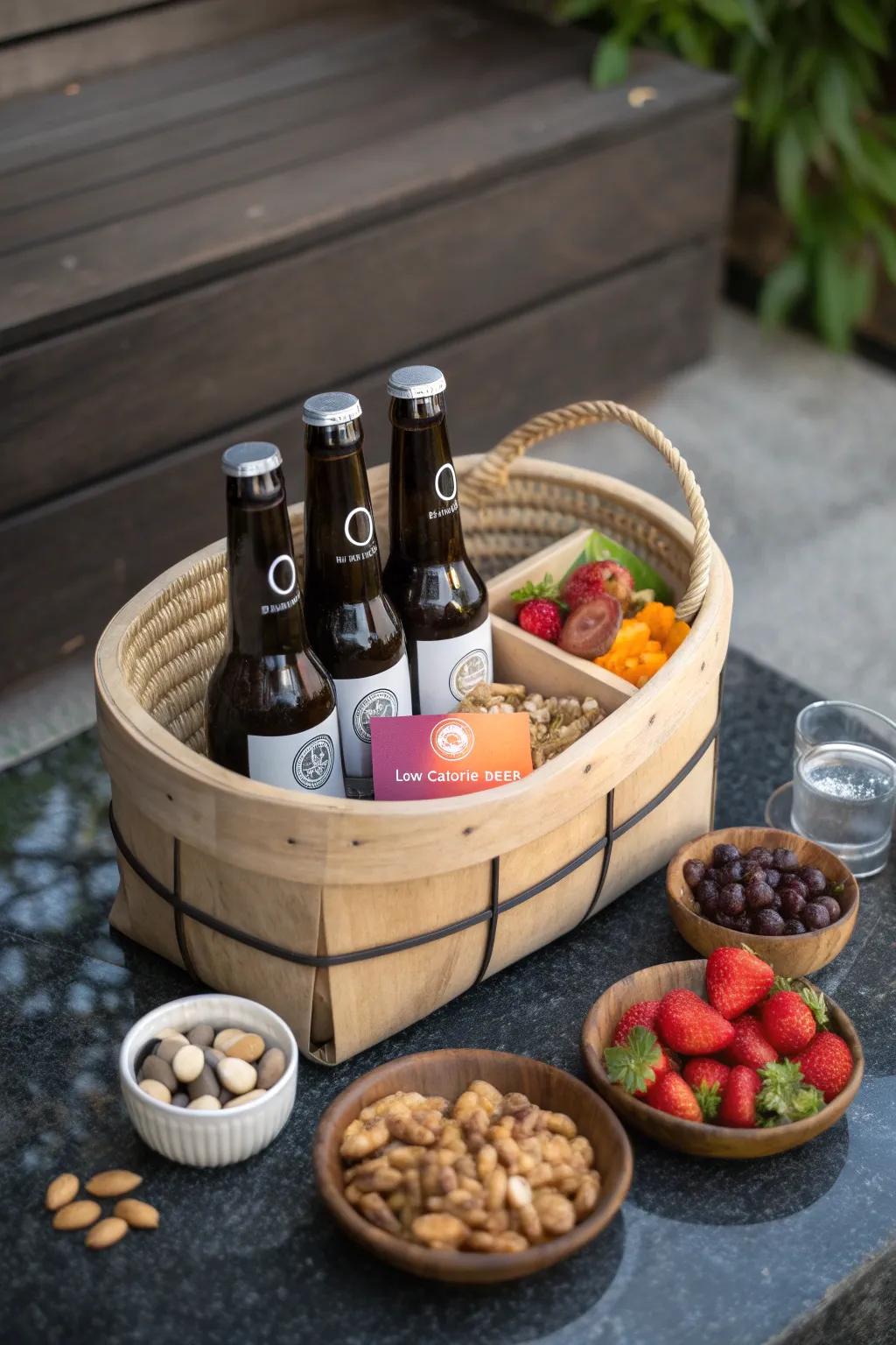 Elevate your relaxation routine with a perfect blend of fitness and chill. 🍻💪 #BeerBasket #HealthyCheers