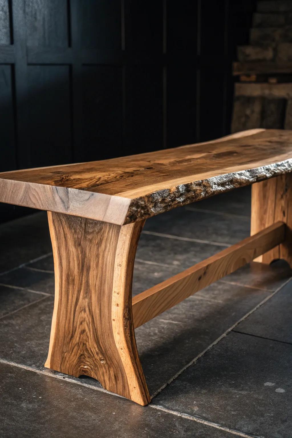 Embrace the beauty of nature with live edge craftsmanship.