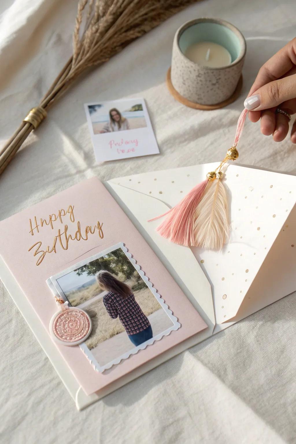Discover the playful elegance of interactive birthday cards with hidden photo treasures.