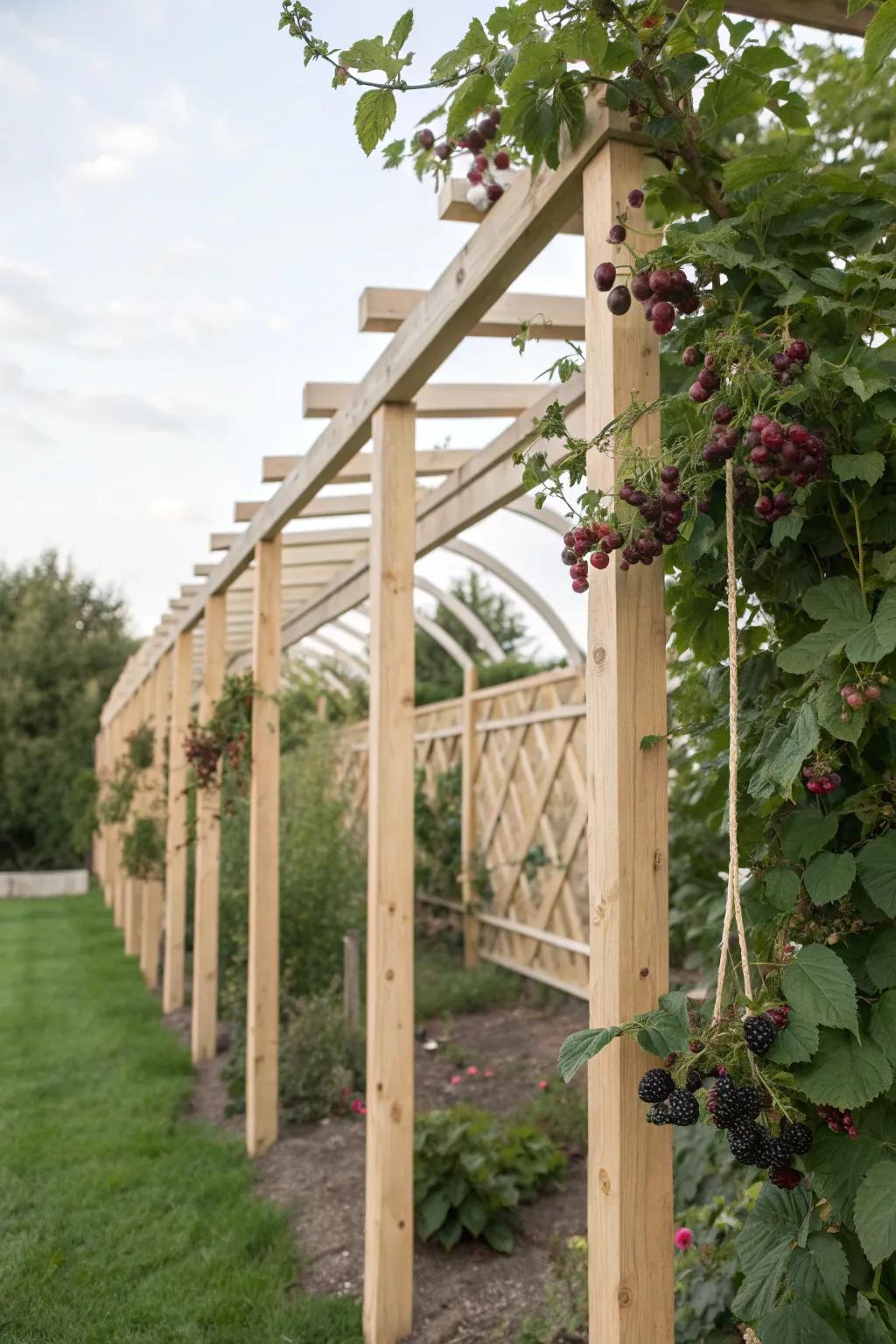 Elevate your garden with a stunning pergola trellis, where simplicity meets natural elegance.