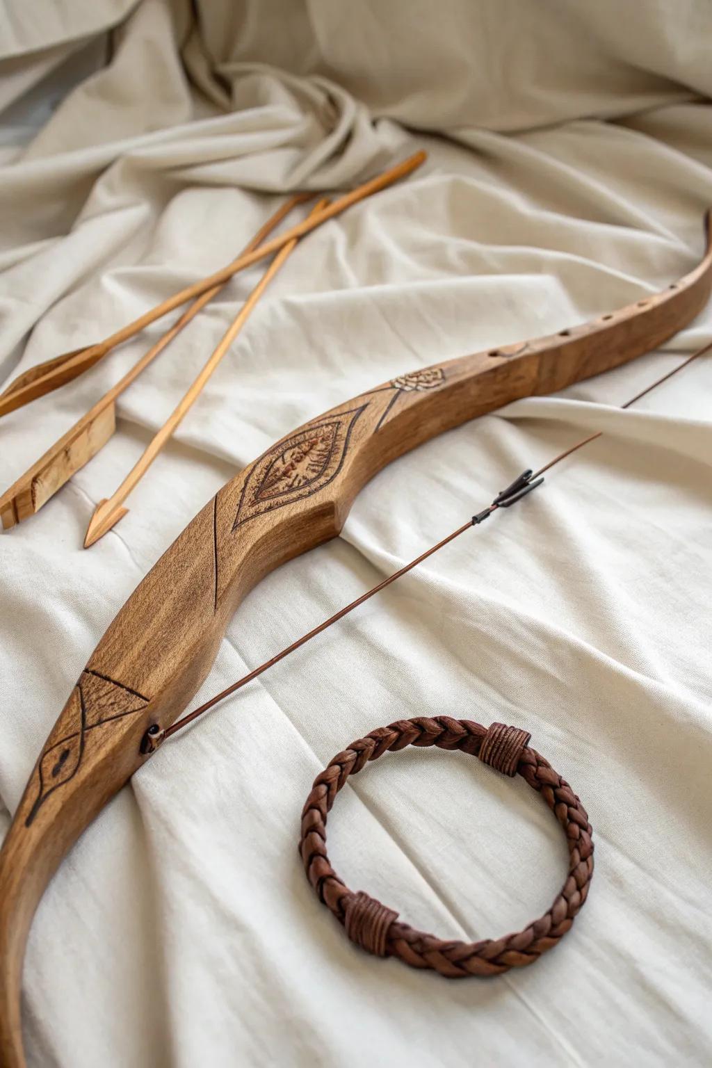 Embrace the strength of Katniss Everdeen with minimalist elegance.