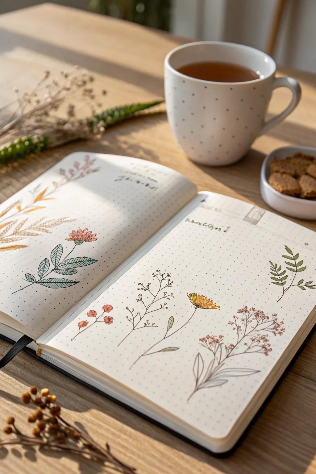 Embrace each month with a touch of artistry—find inspiration in simplicity and natural beauty.
