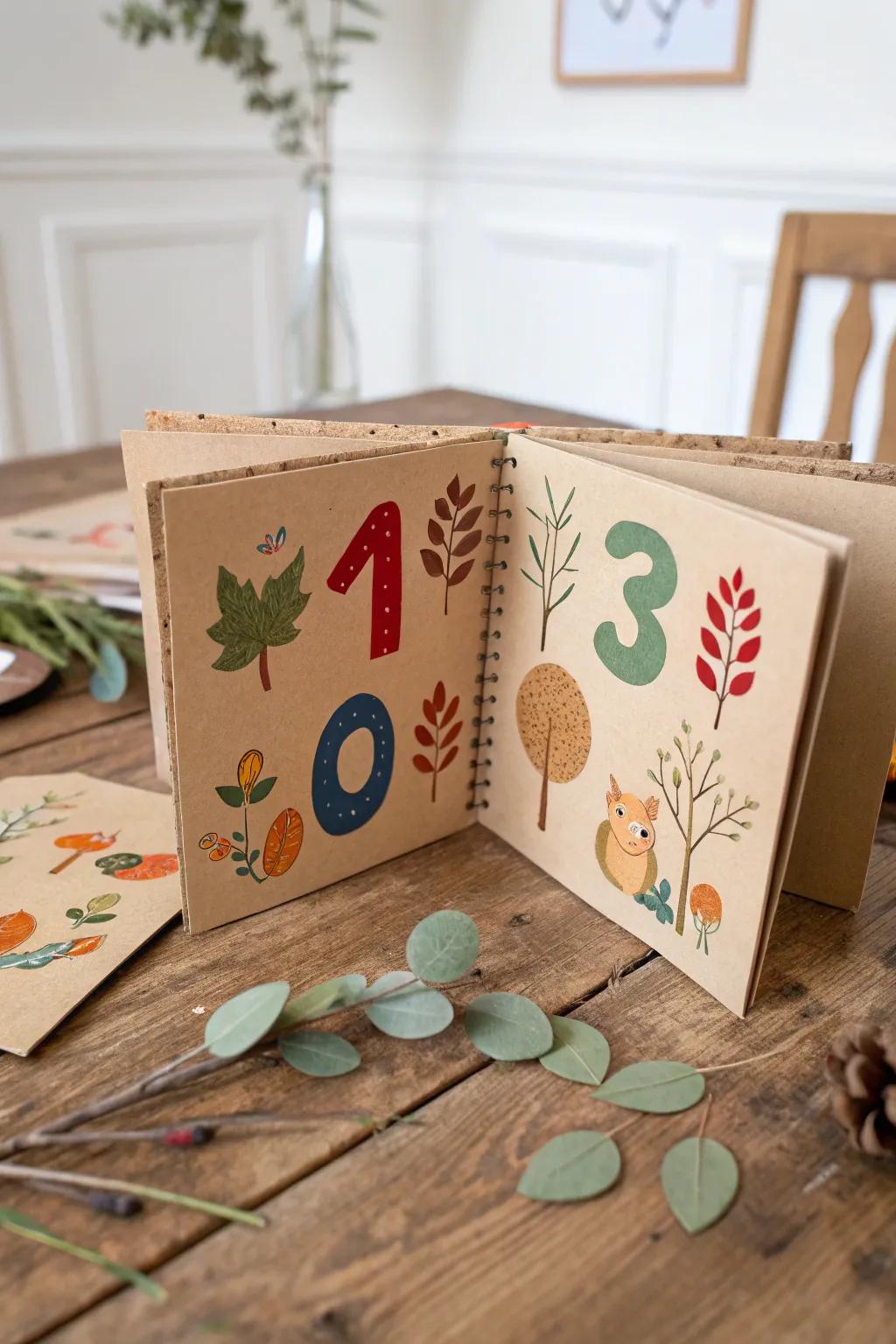 Crafted with love: A charming DIY counting book that makes learning a delightful adventure.
