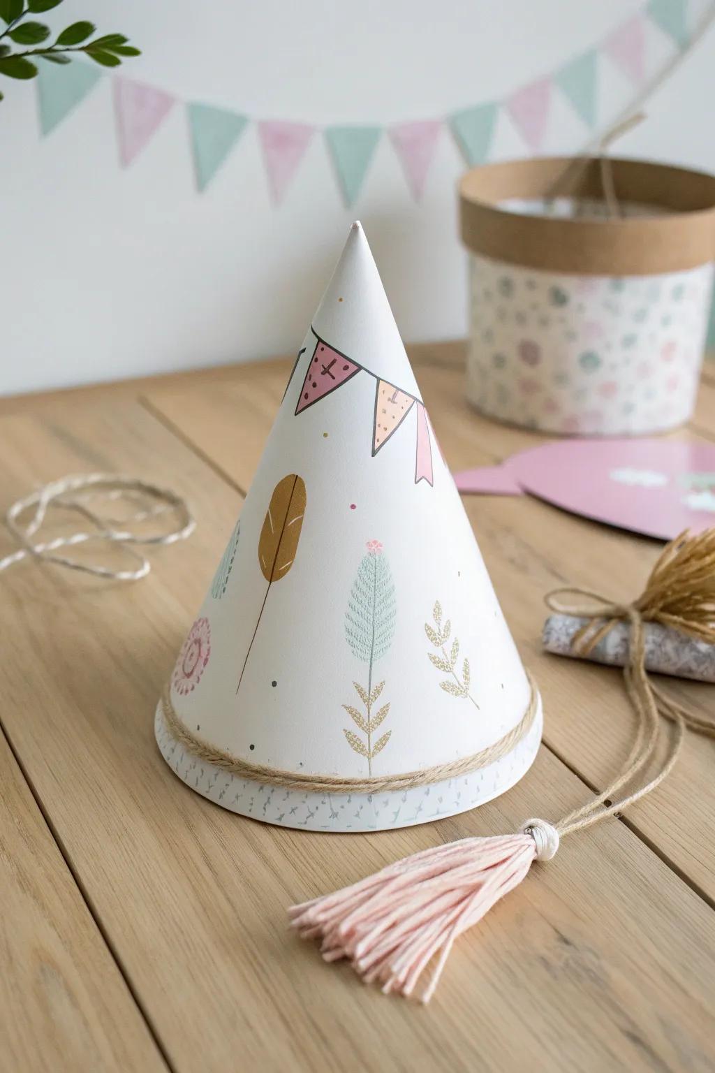 Transform cereal boxes into chic party hats! Perfect for adding a touch of whimsy to your celebration.