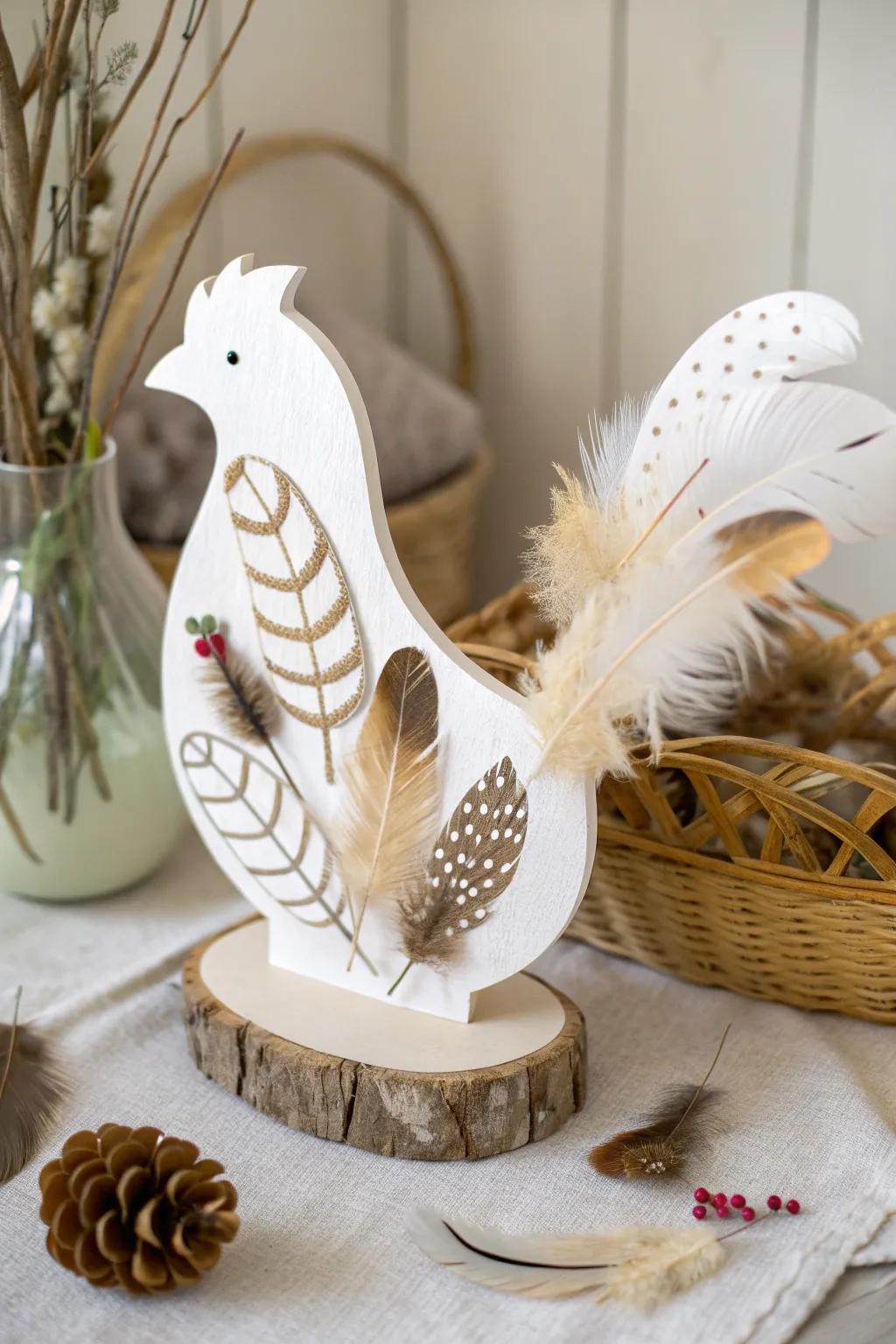 Craft your own feathered friend with minimalist charm and a boho twist!