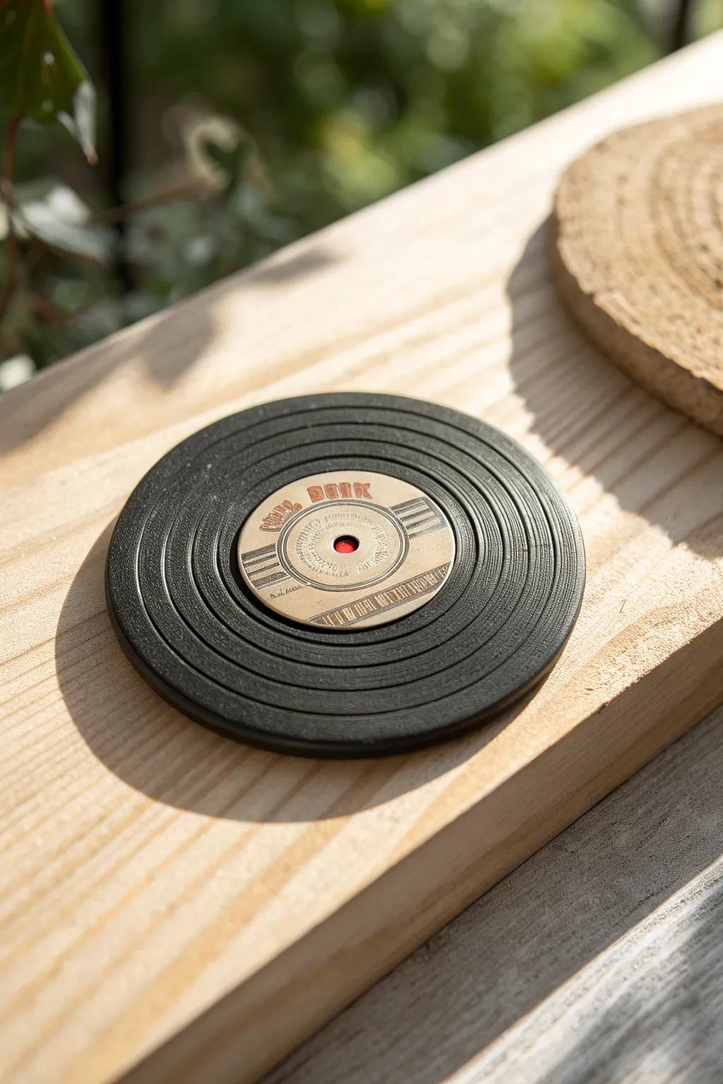 Spin back in time with these charming clay record magnets—perfect for adding a vintage touch to your decor!