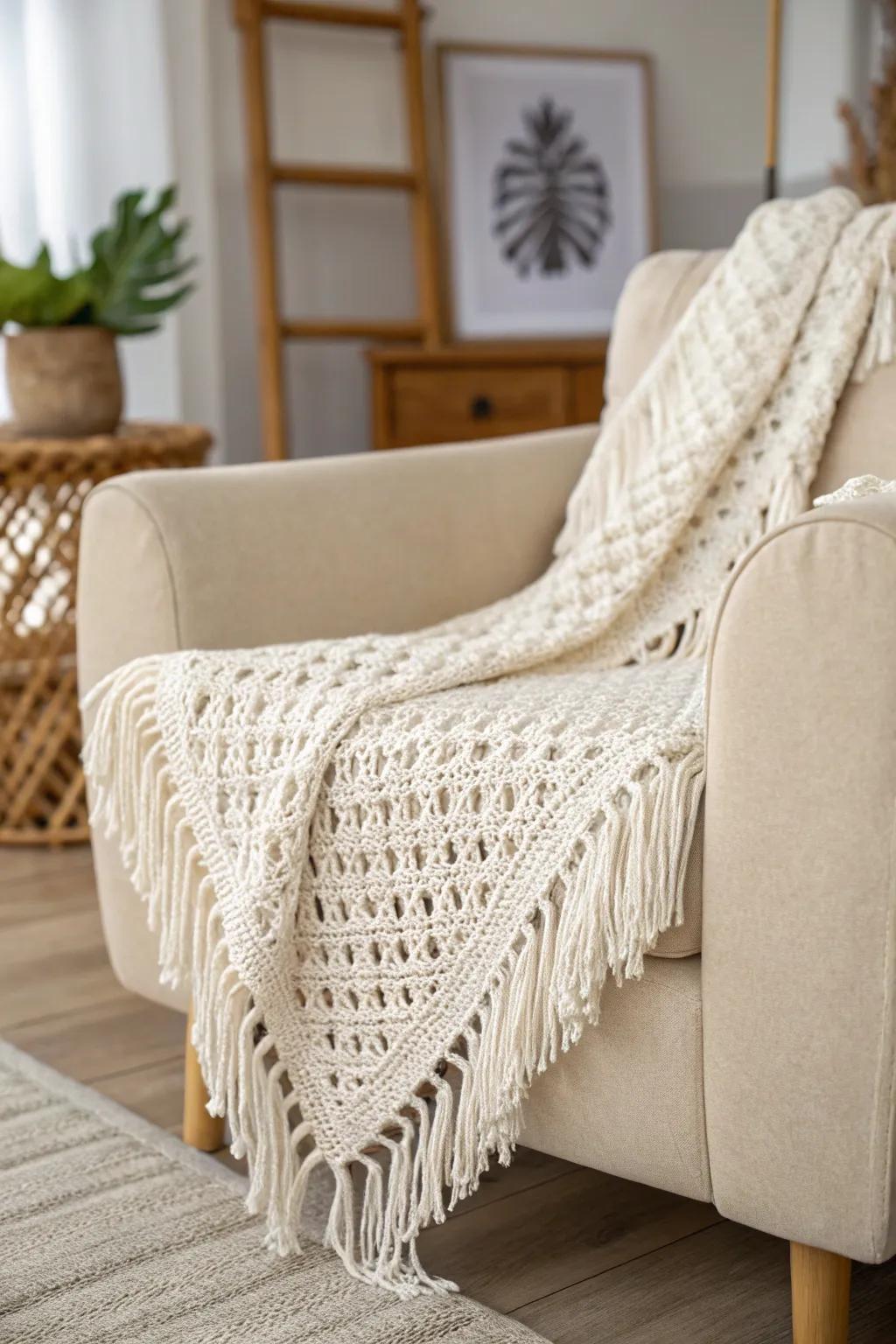 Add a touch of fringe flair to elevate your boho style.