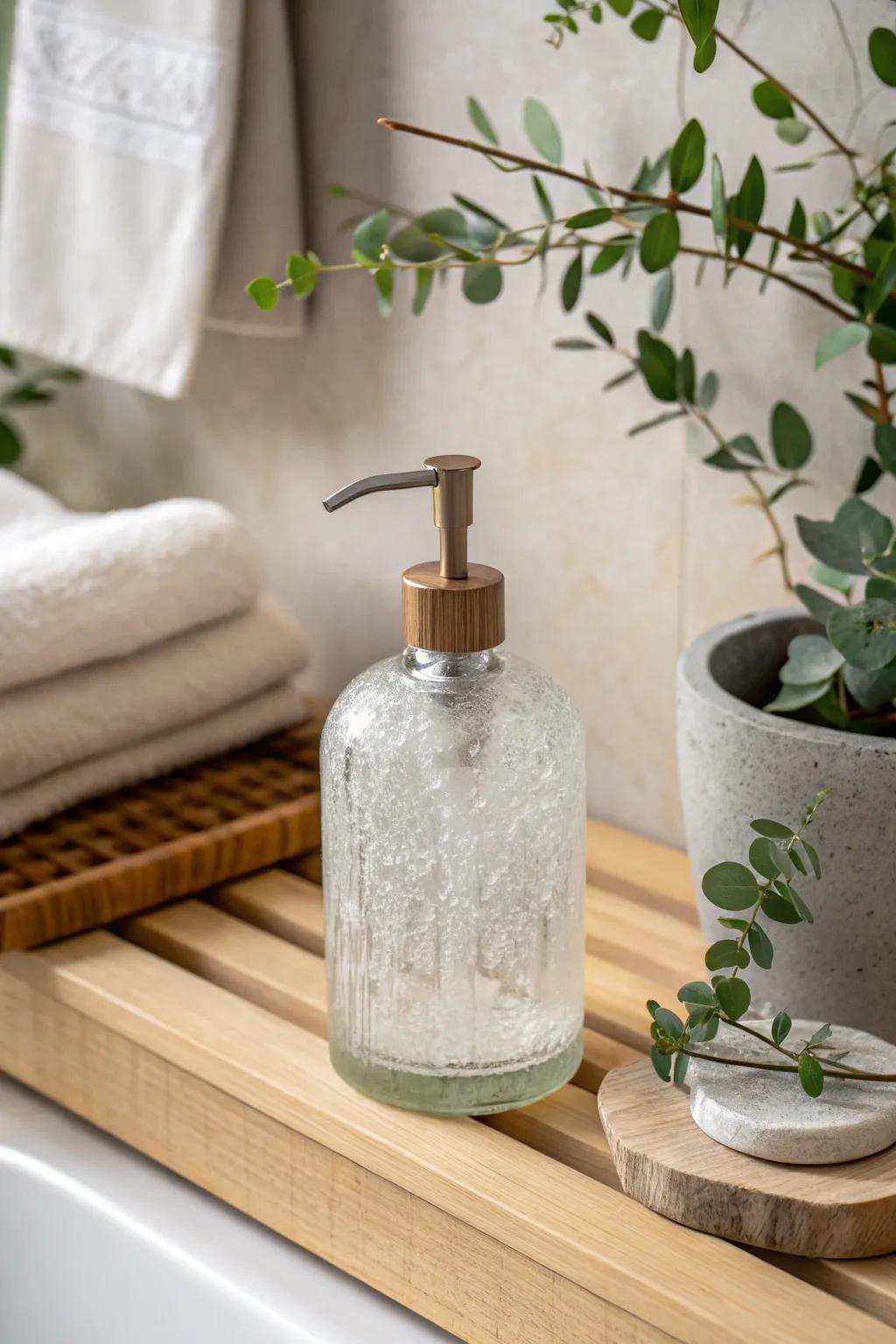 Transform your bathroom with this chic DIY soap dispenser—where sustainability meets style!