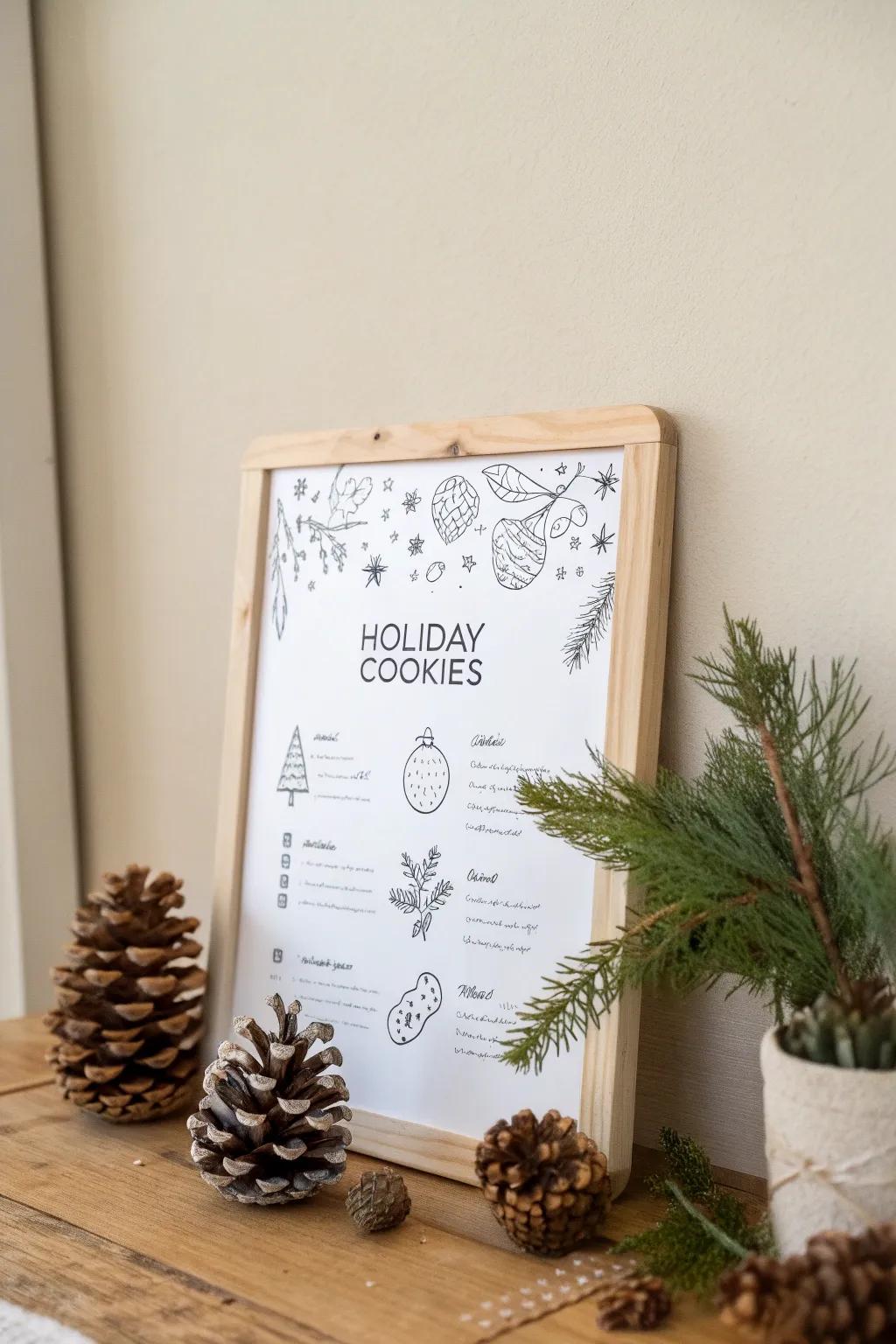 Add a sprinkle of holiday magic to your kitchen with these delightful cookie recipe doodles!
