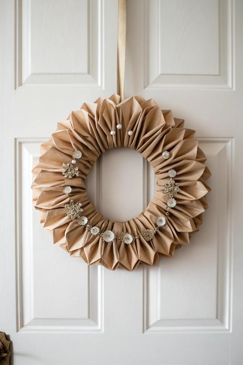 Welcome prosperity with a handcrafted Diwali wreath that blends minimalist elegance with Boho charm.