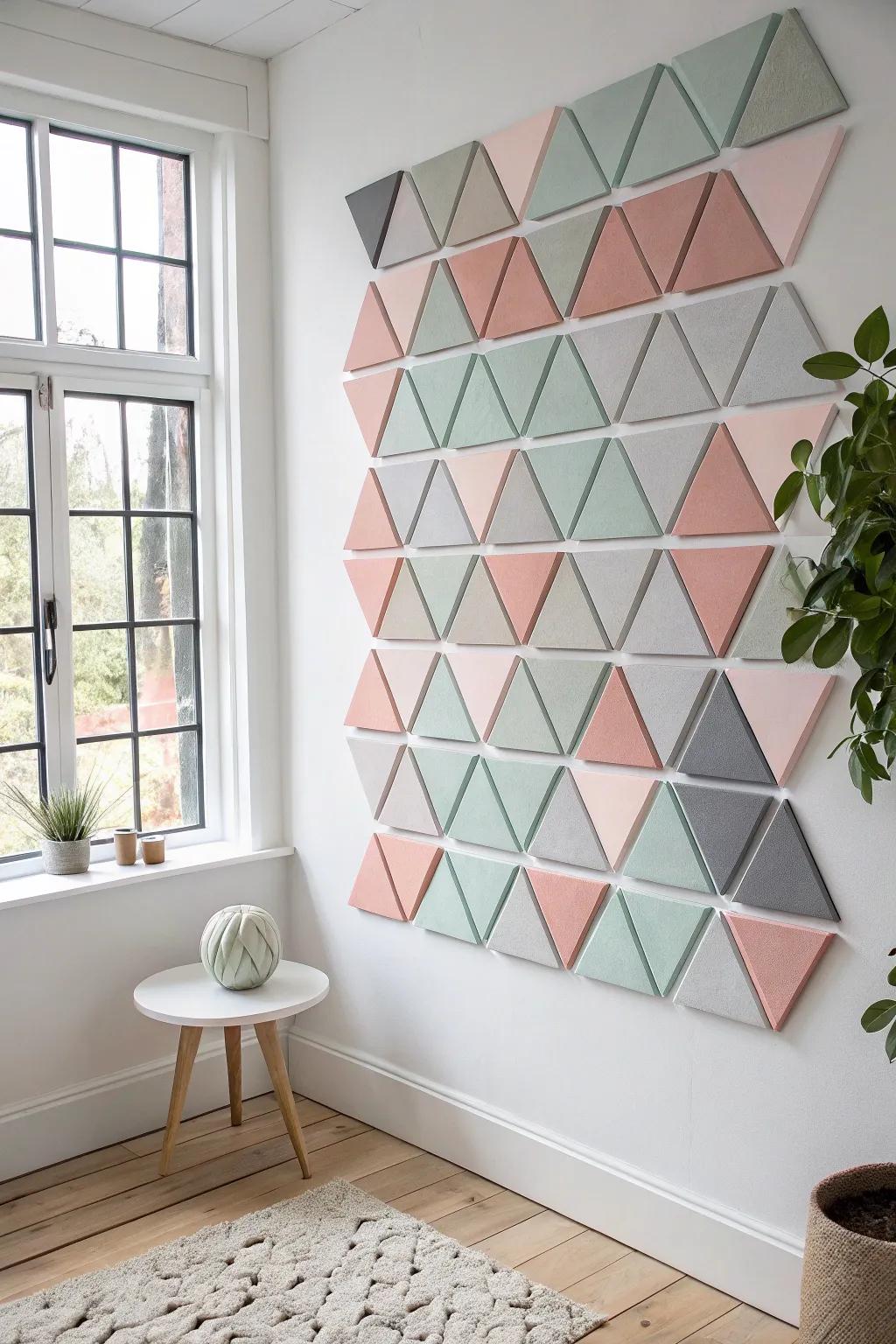 Add a touch of modern elegance to your space with DIY geometric wall art. Simple, stylish, and oh-so-captivating!