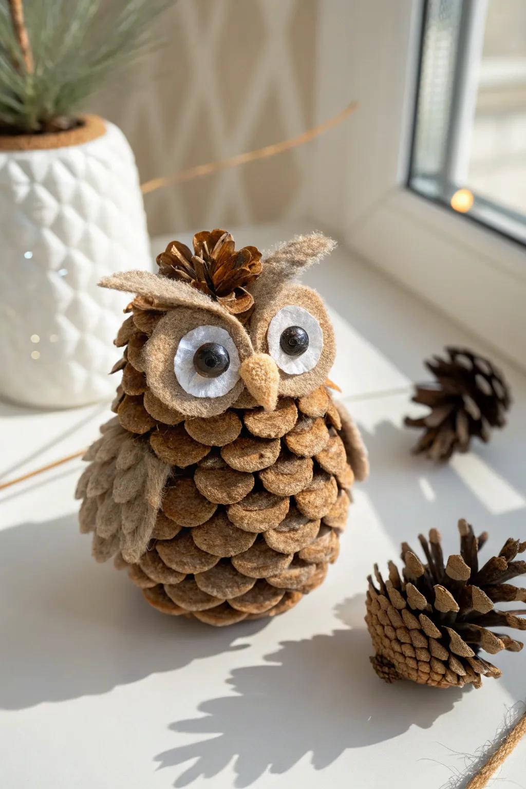 Charming Pinecone Owls: A simple craft that captures the essence of fall creativity.