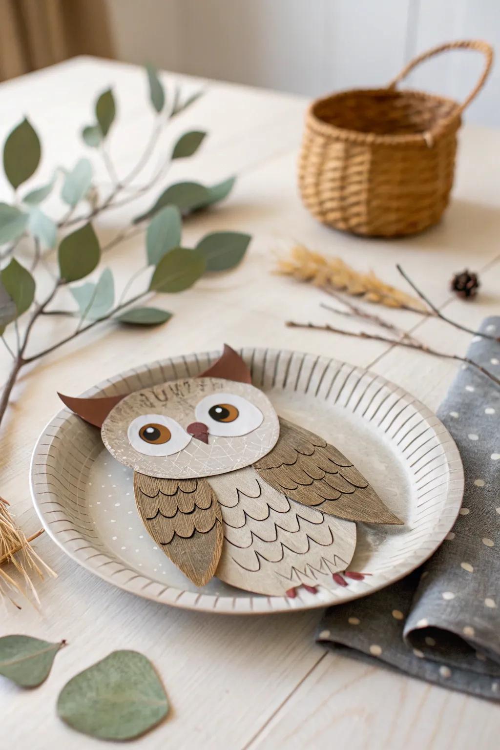 Embrace autumn creativity with this charming paper plate owl craft, perfect for little hands and cozy fall afternoons.