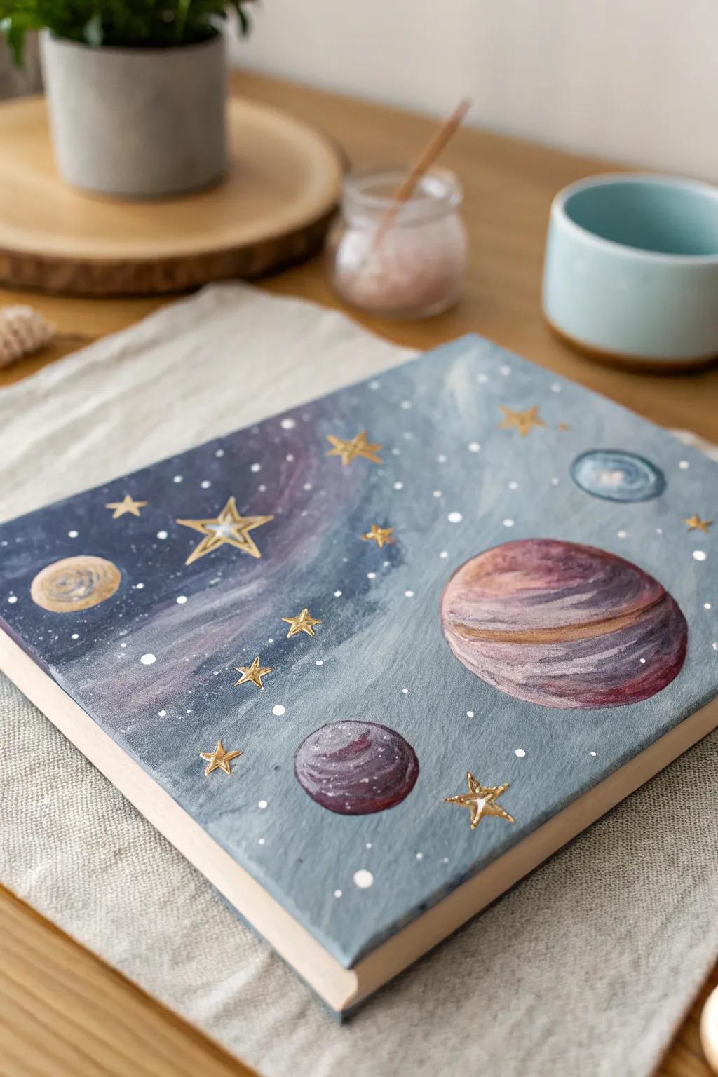 Craft your own universe with celestial finger painting magic.