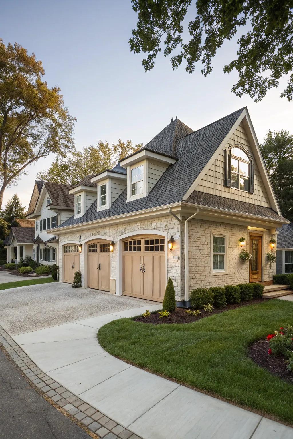 Strategically placed dormers can significantly boost curb appeal.