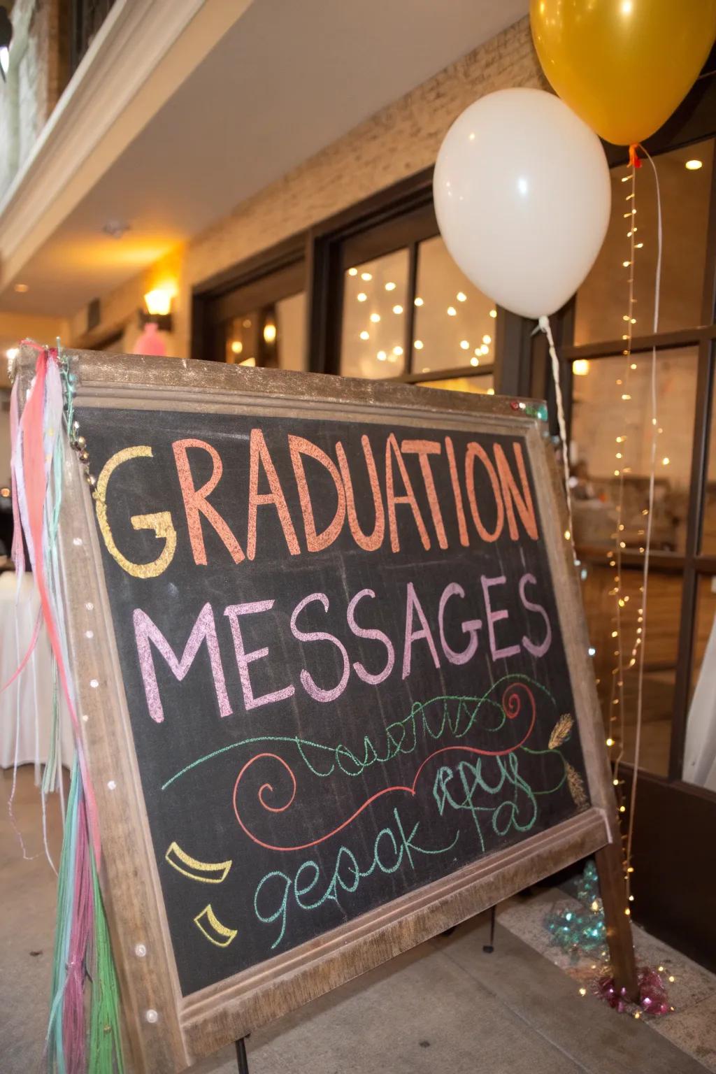 Vintage charm with customizable chalkboard signs.