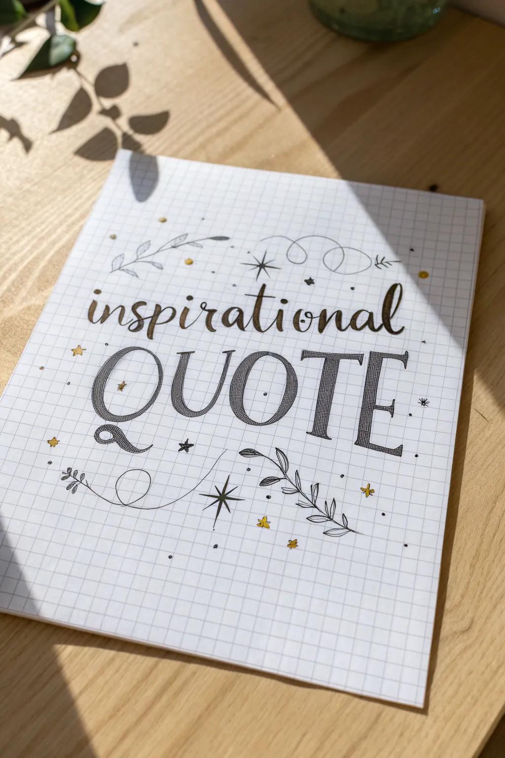Find inspiration in simplicity: Craft your own typography art with precision and style.