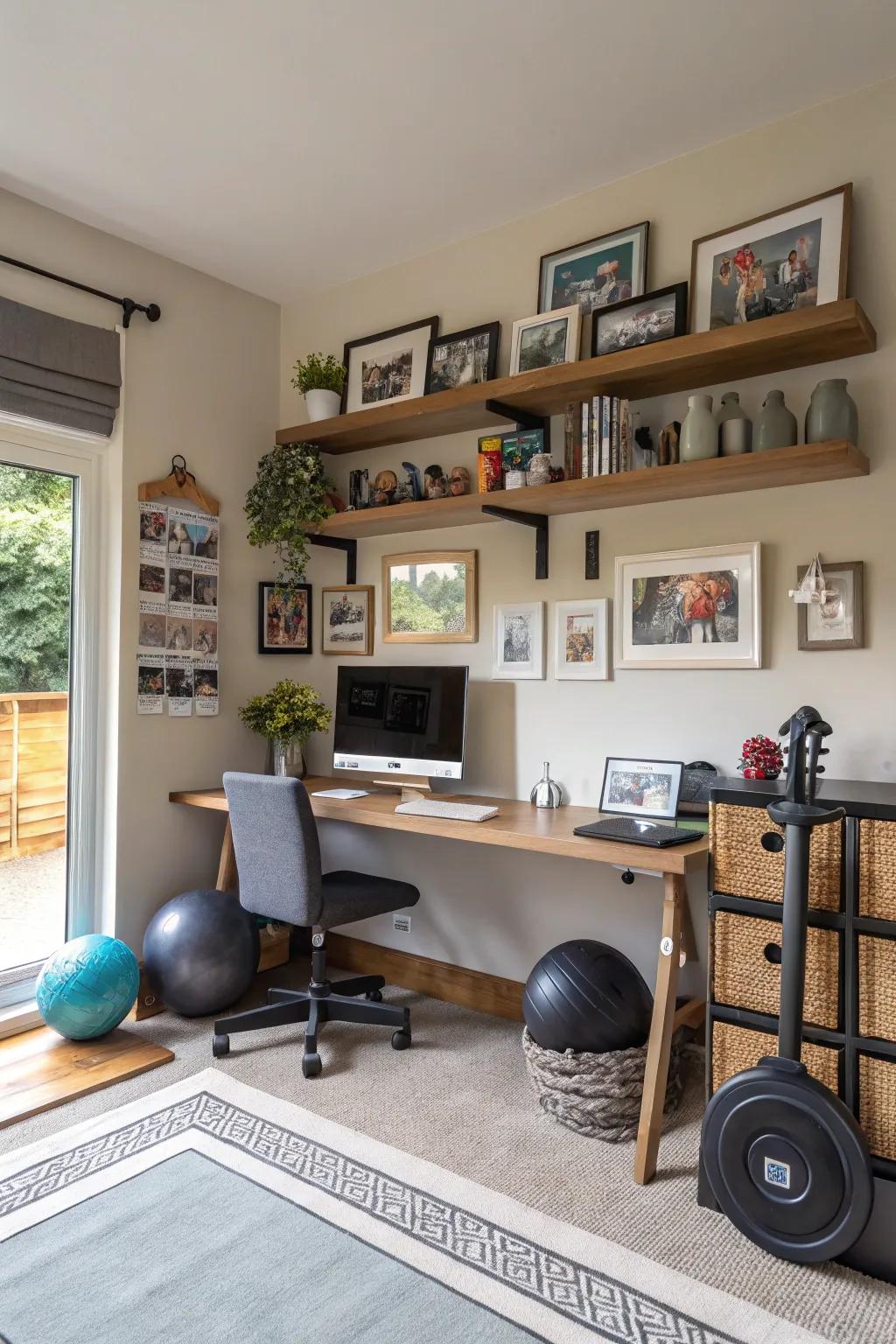 Personal decor adds warmth and personality to your multifunctional room.