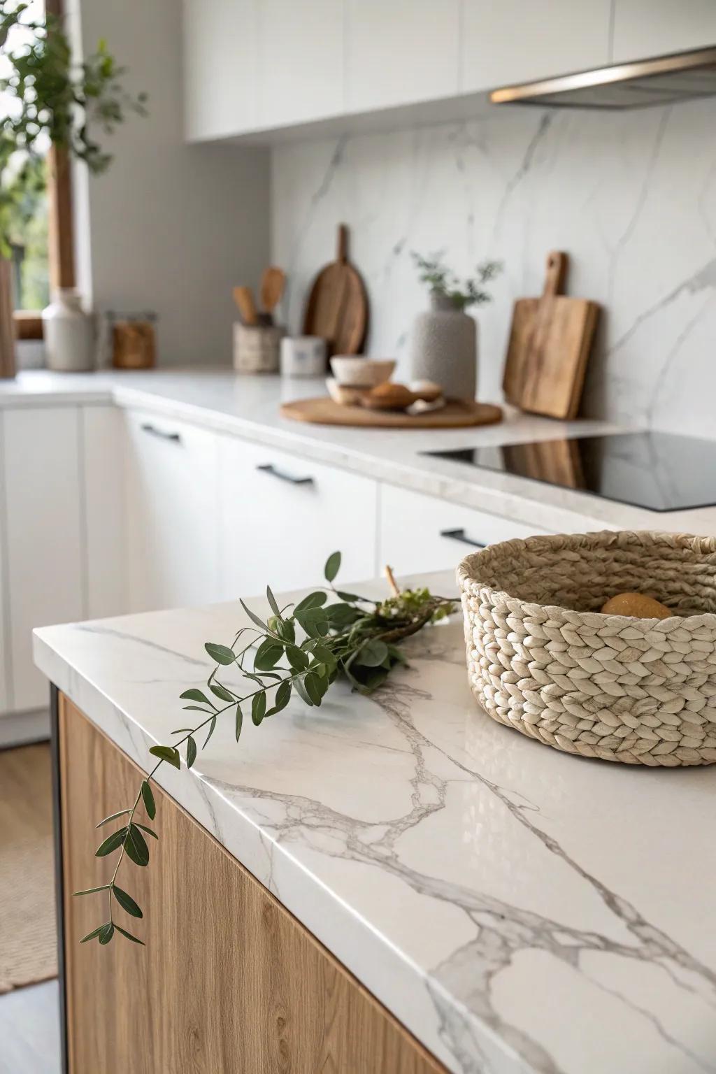 Discover the elegance of modern laminate: affordable luxury for your kitchen.
