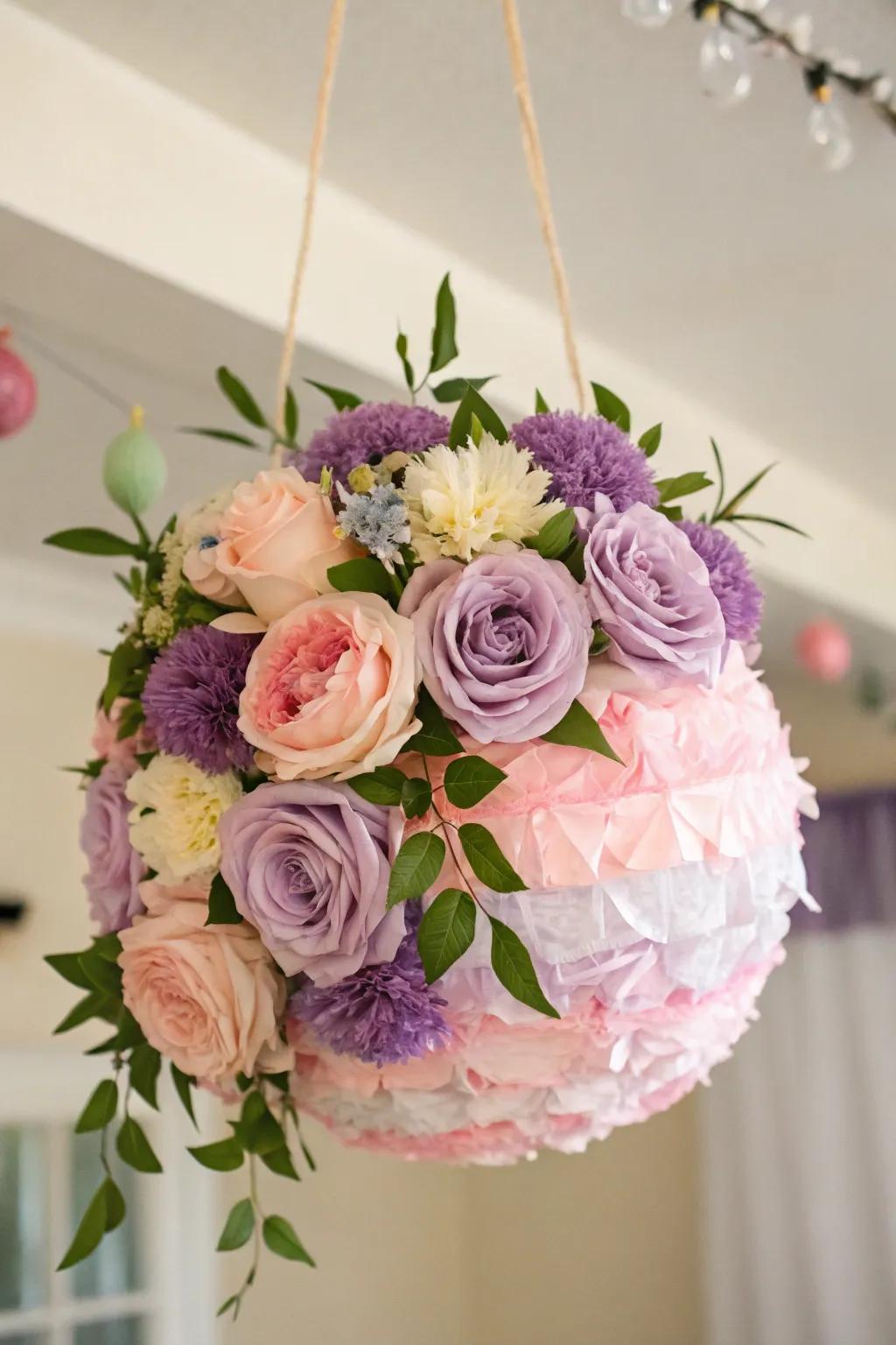 Bring a touch of floral elegance to your celebrations with this stunning DIY pinata!