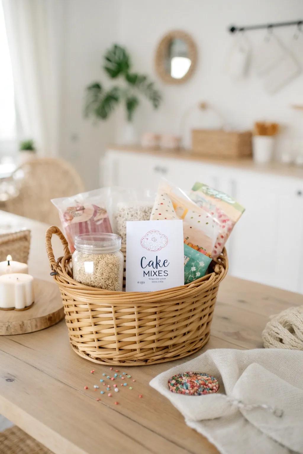 A sweet surprise in every bite: Discover the joy of baking with this thoughtfully curated basket.