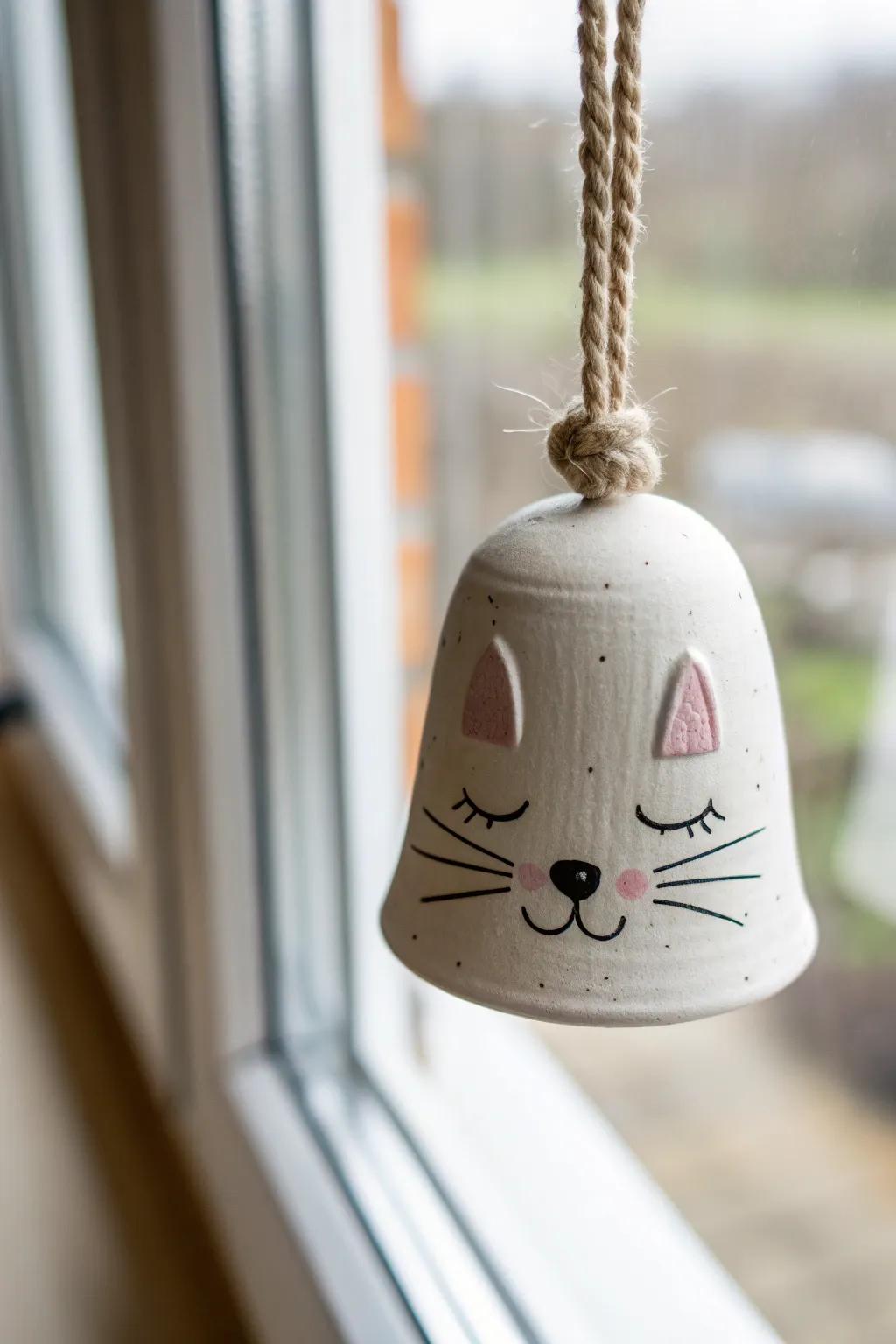 Charming Craftsmanship: Adorn your space with this delightful miniature animal bell, blending whimsy with minimalist elegance.