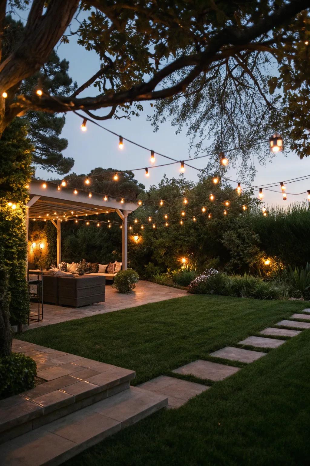 Transform your garden with the magic of outdoor lighting – a perfect blend of style and ambiance.