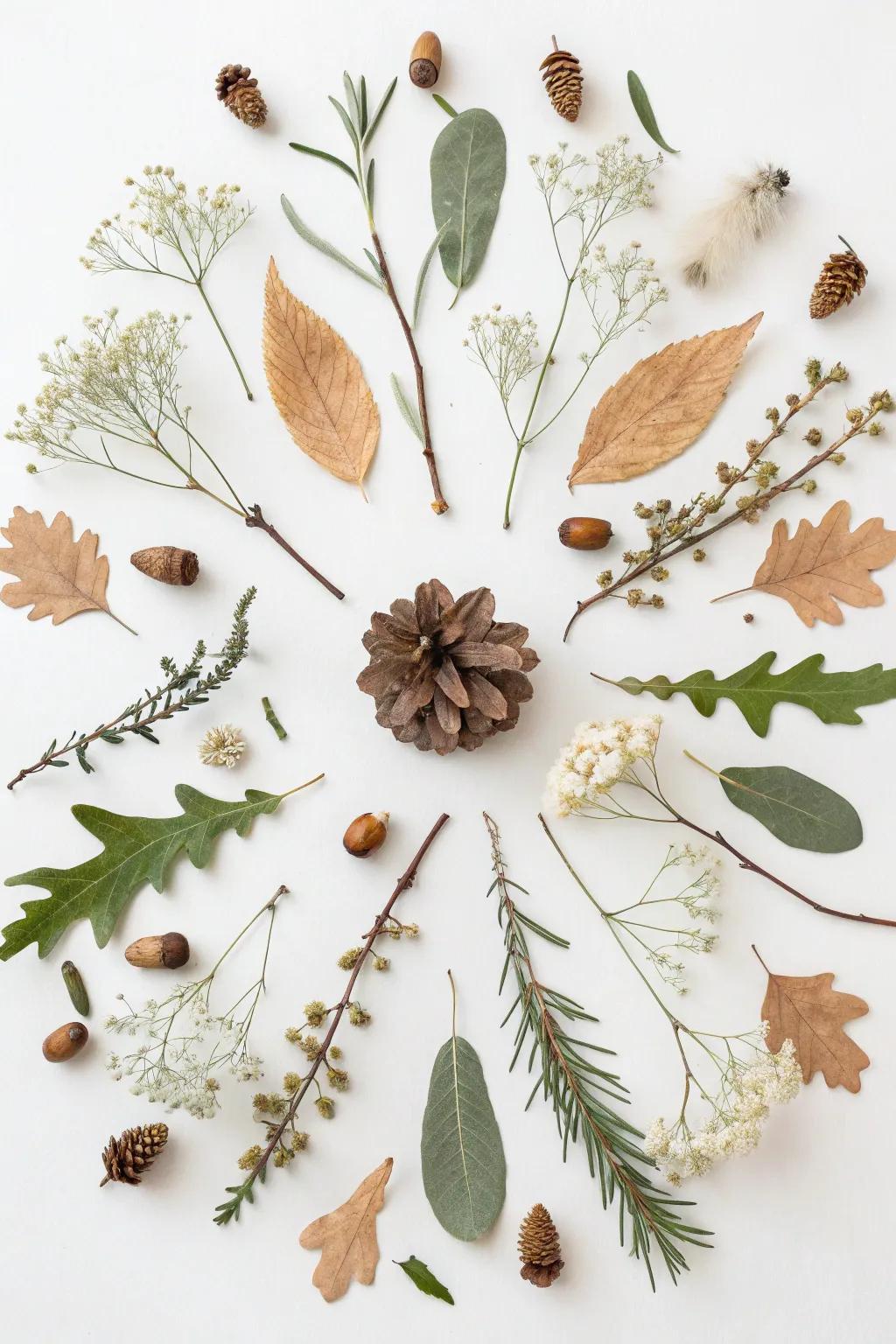 Bring the outdoors in with this charming nature collage, perfect for a creative Mother's Day craft with your child.