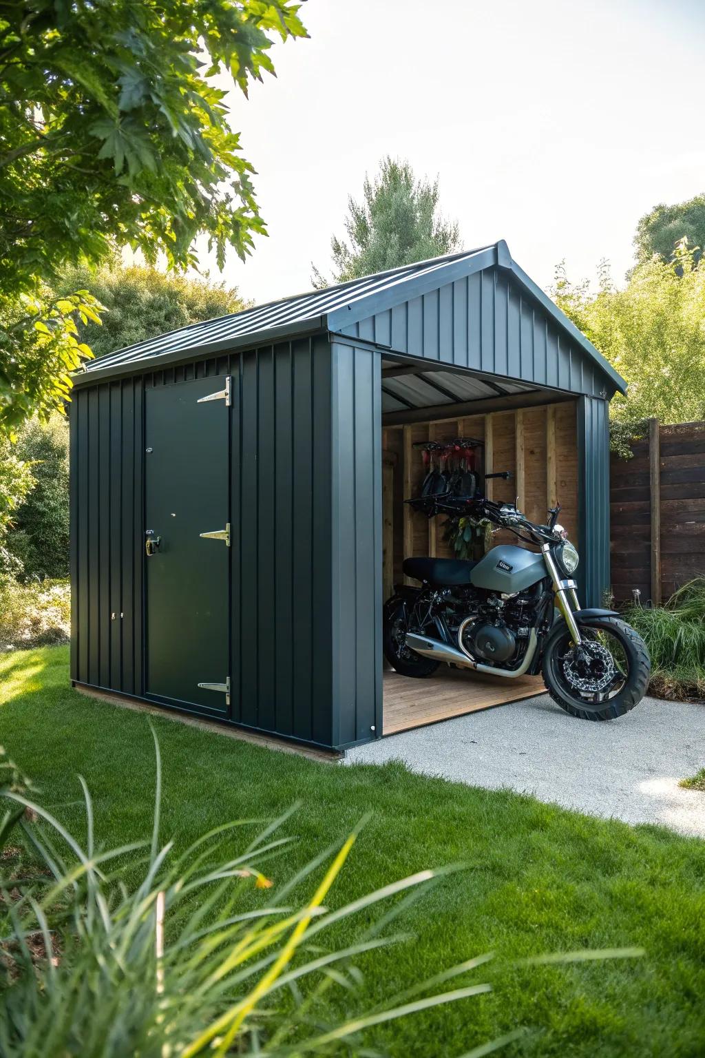 Protect your ride in style: The ultimate weather-proof fortress for your motorcycle.