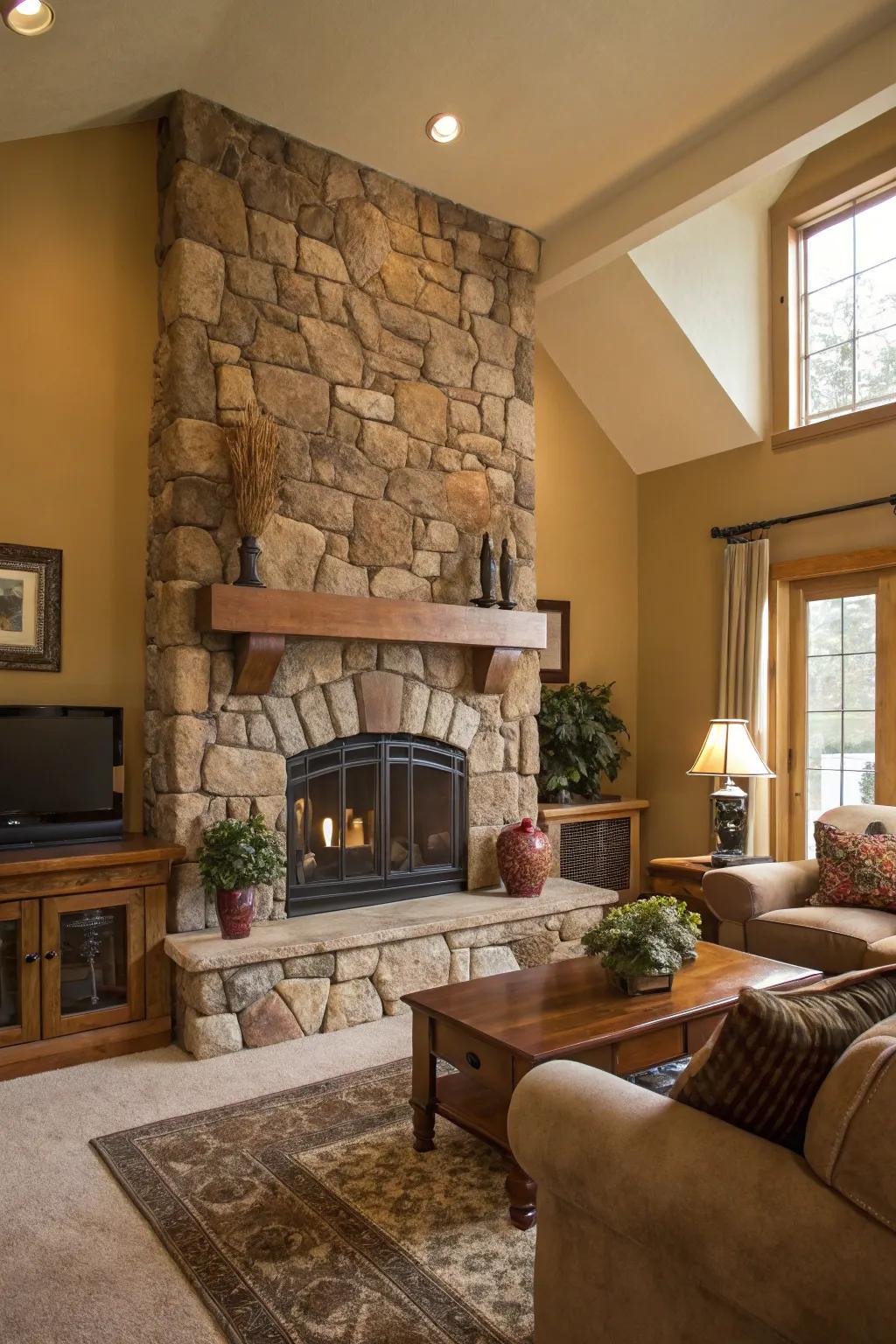 Rustic elements paired with natural paint create warmth.