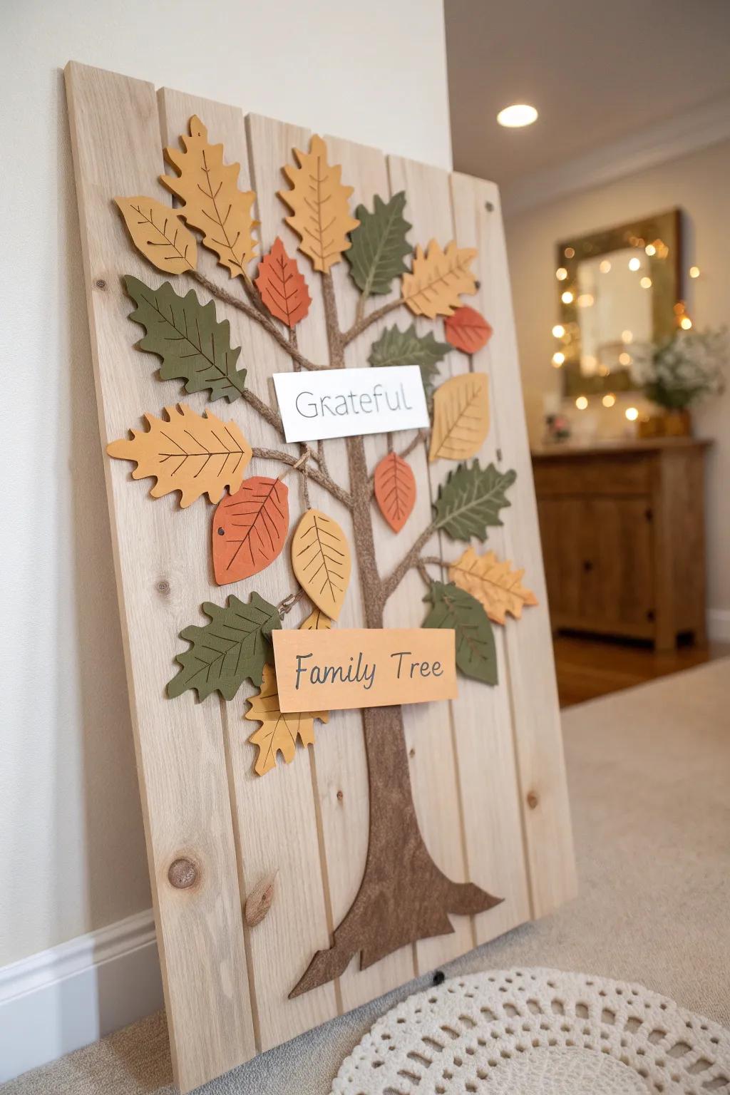 Embrace simplicity and warmth with our Family Tree of Gratitude. A beautiful way to celebrate loved ones this November.