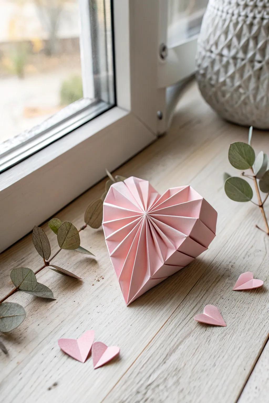 Fold love into every corner with a beautiful origami heart.