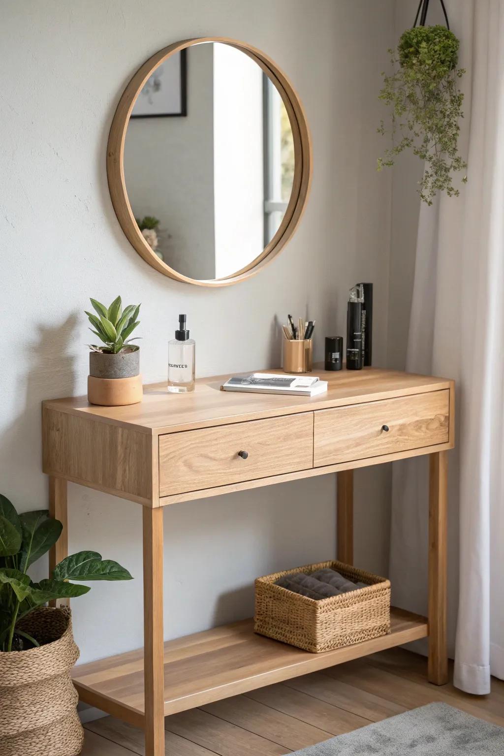 Transform your space with the elegance of a floating vanity—where minimalism meets boho chic.