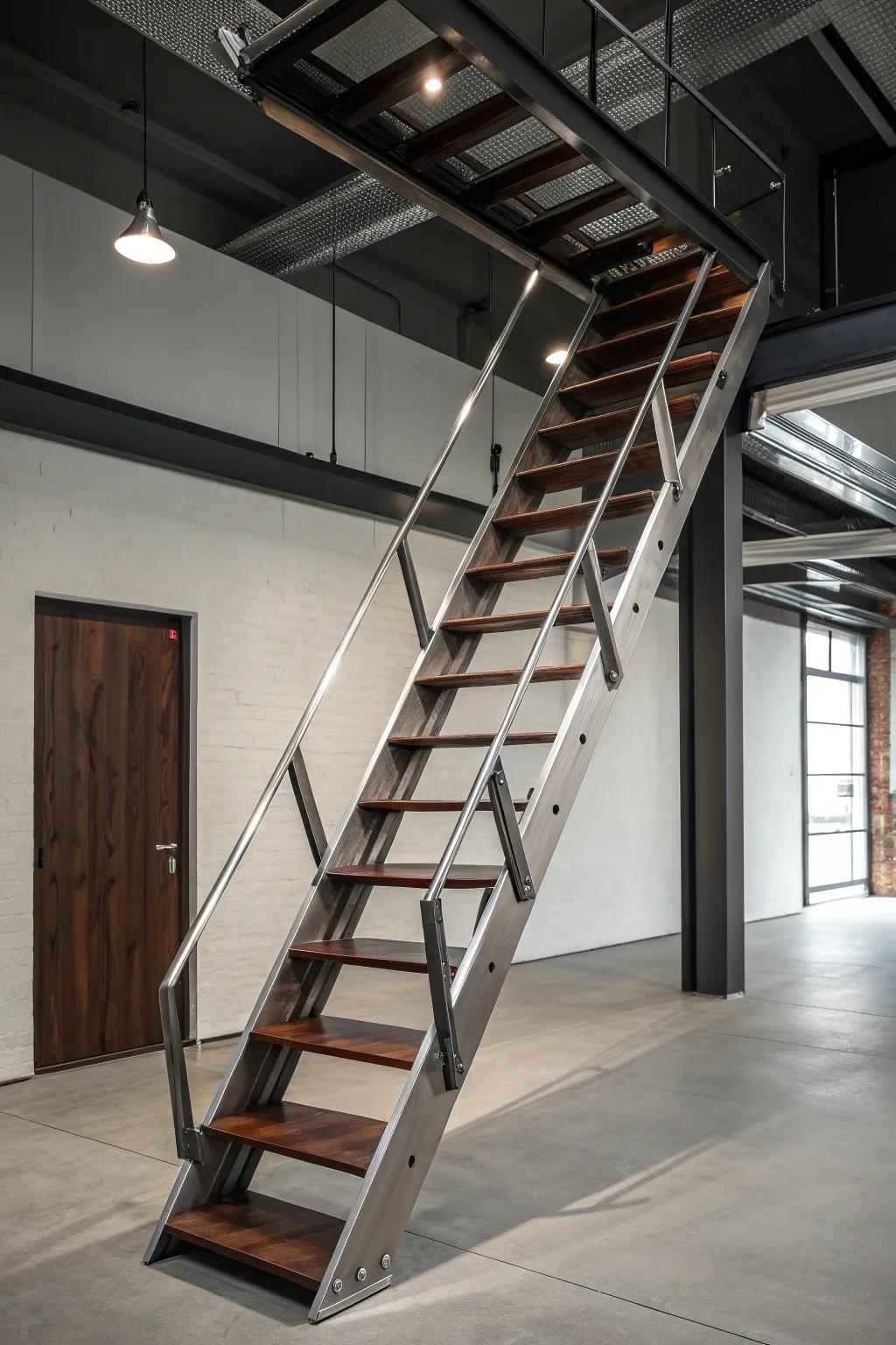 Elevate your space with an artistic ladder sculpture that redefines functionality and style.