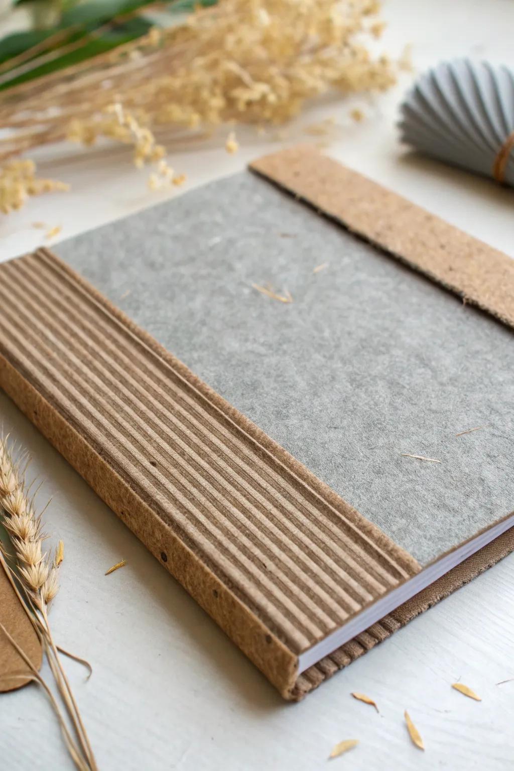 Elevate your scrapbook with layered textures that tell a story of simplicity and natural beauty.