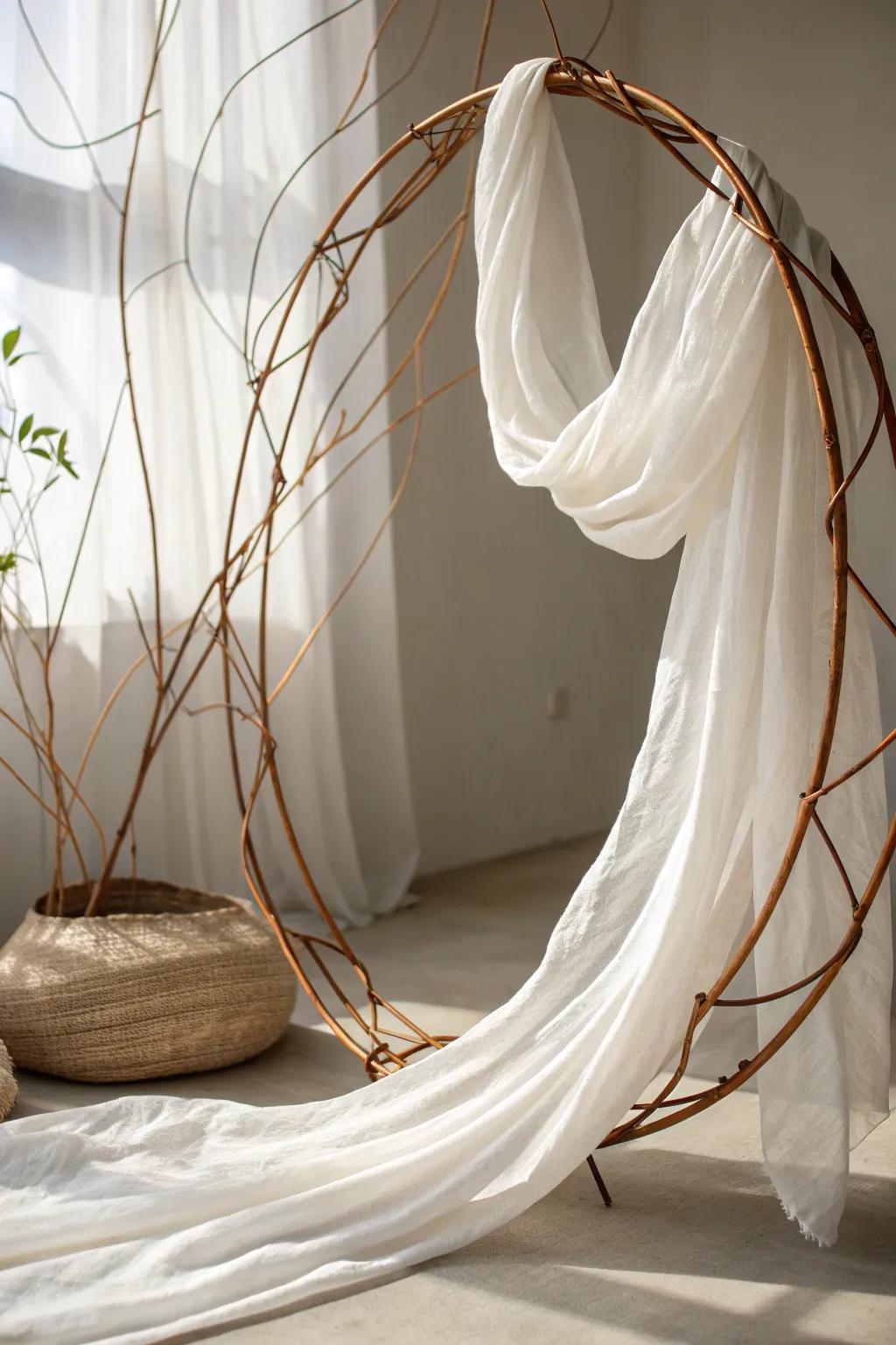 Where structure meets softness: A dance of fabric and wire.