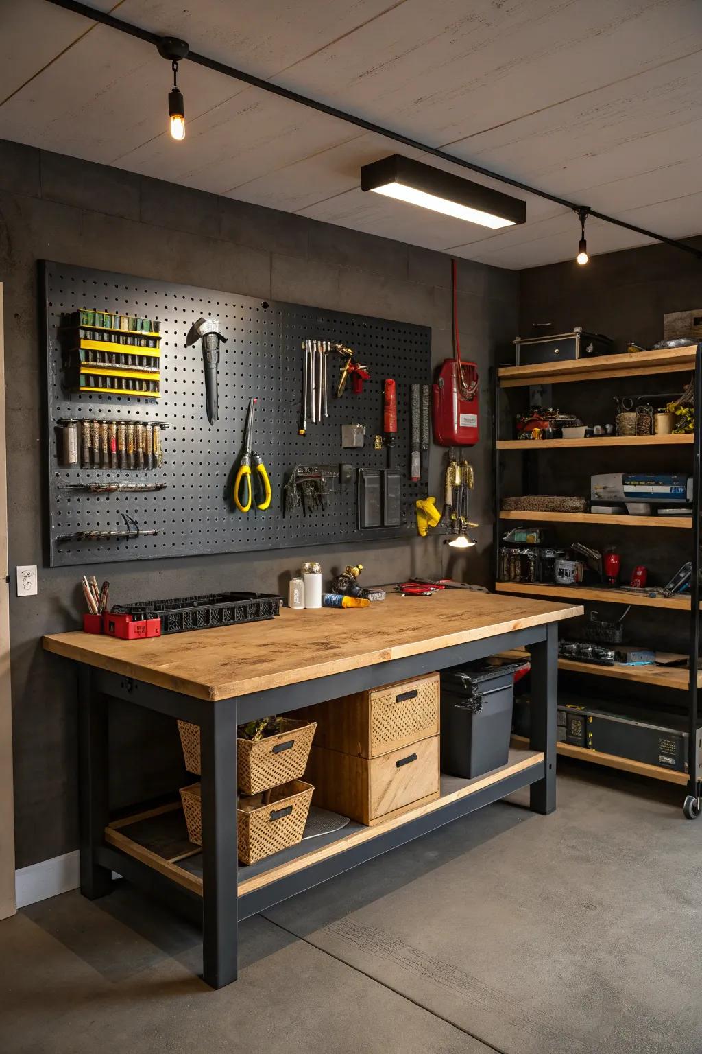 Transform your garage into the ultimate DIY workshop haven.
