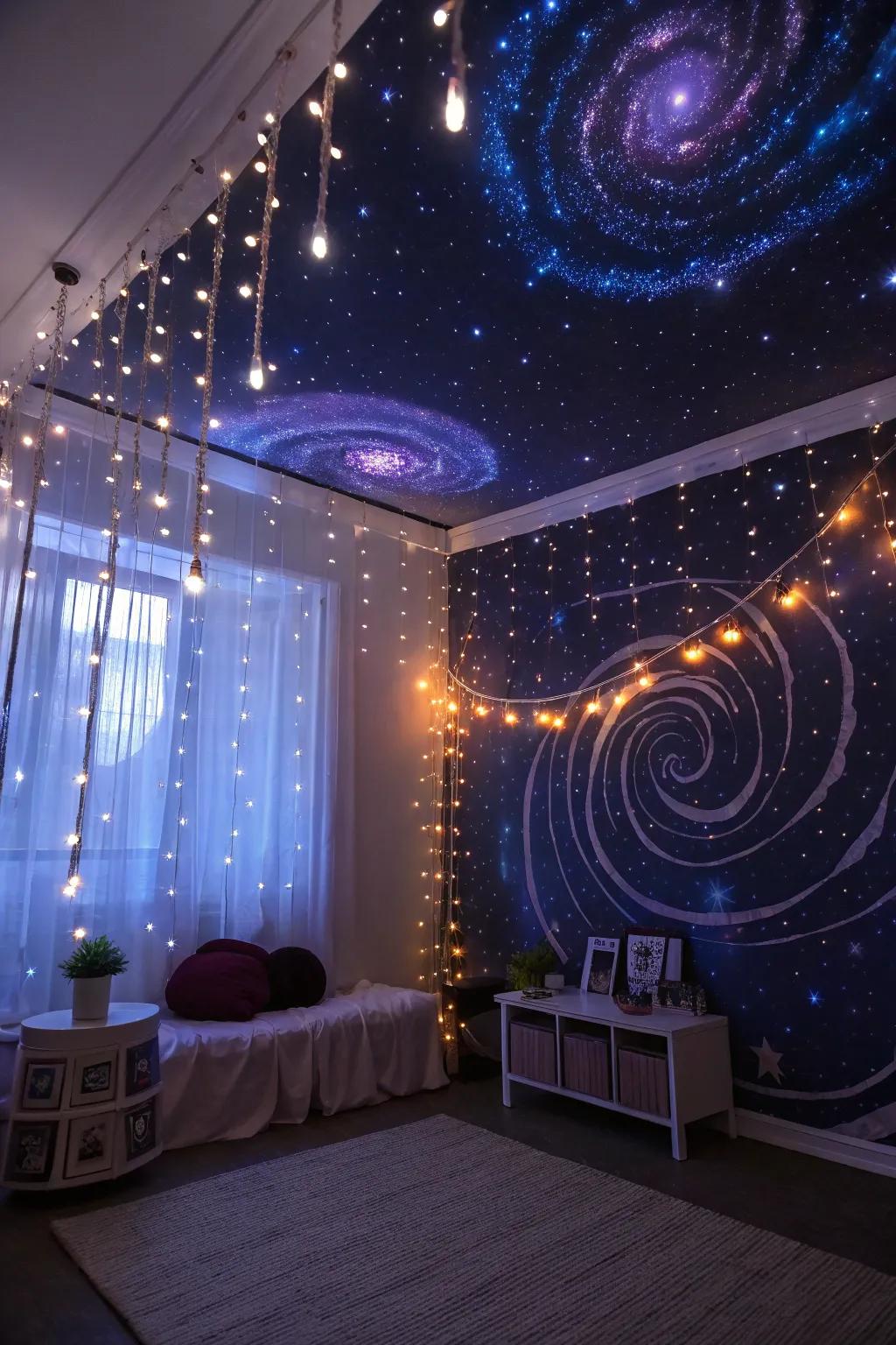 Embark on a cosmic journey with a stunning Galaxy Exploration sleepover.