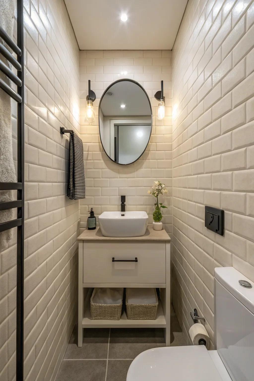 Minimalist tiles offer modern elegance and simplicity.