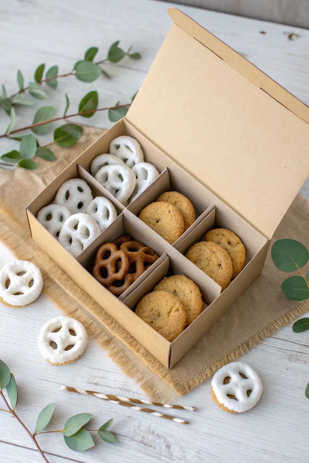 Indulge in sweet simplicity with a touch of bohemian flair. 🍪✨ #SnackleBox #SweetTemptations