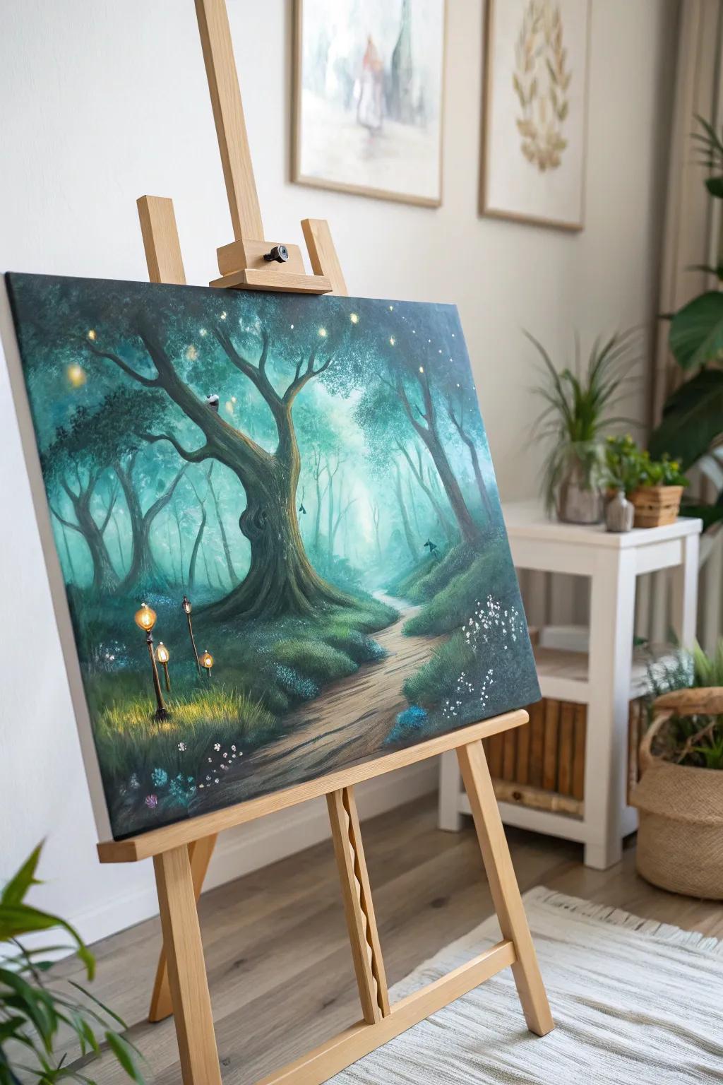 Step into a dream with enchanting fantasy landscapes. Let your art take you to magical realms. #FantasyArt #ScandinavianMinimalism #BohoChic