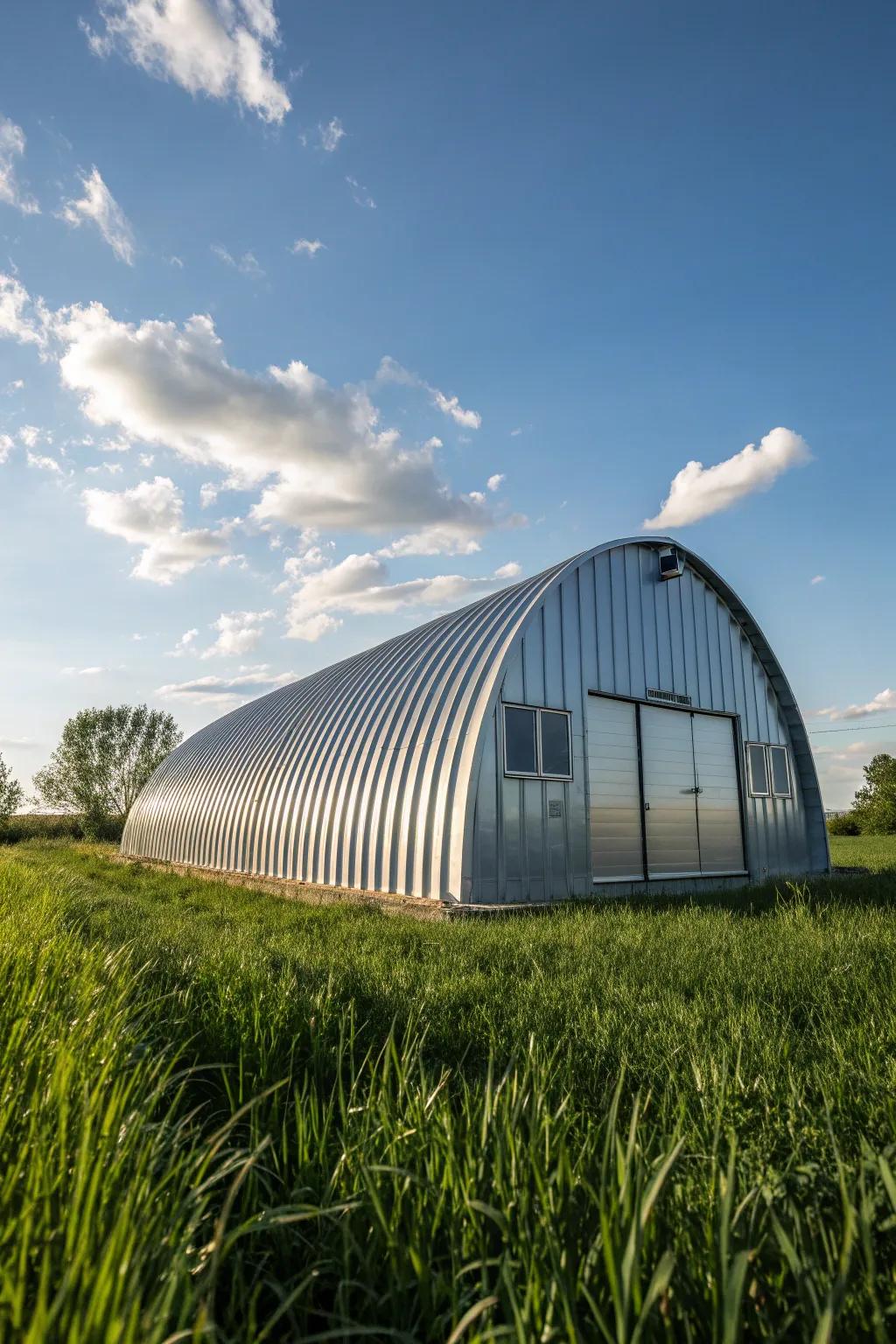 Elevate your tractor storage with a Quonset hut shed—where strength meets style.